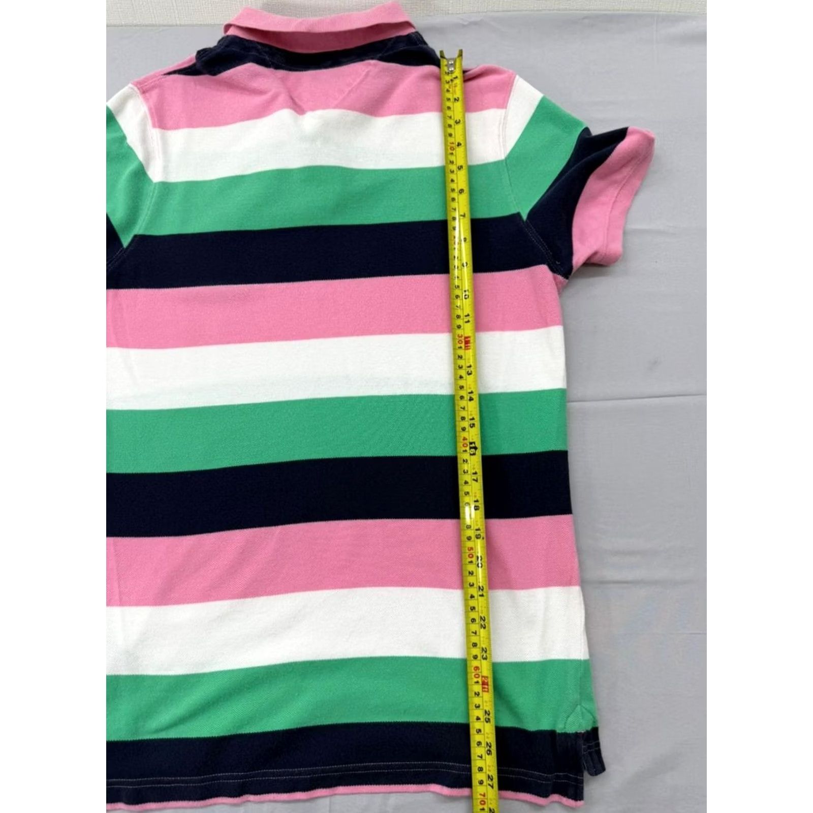 Tommy Hilfiger Tommy Hilfiger Mens M Multicolor Stripe Slim Fit Polo Cotton Shirt Size US M / EU 48-50 / 2 - 7 Thumbnail