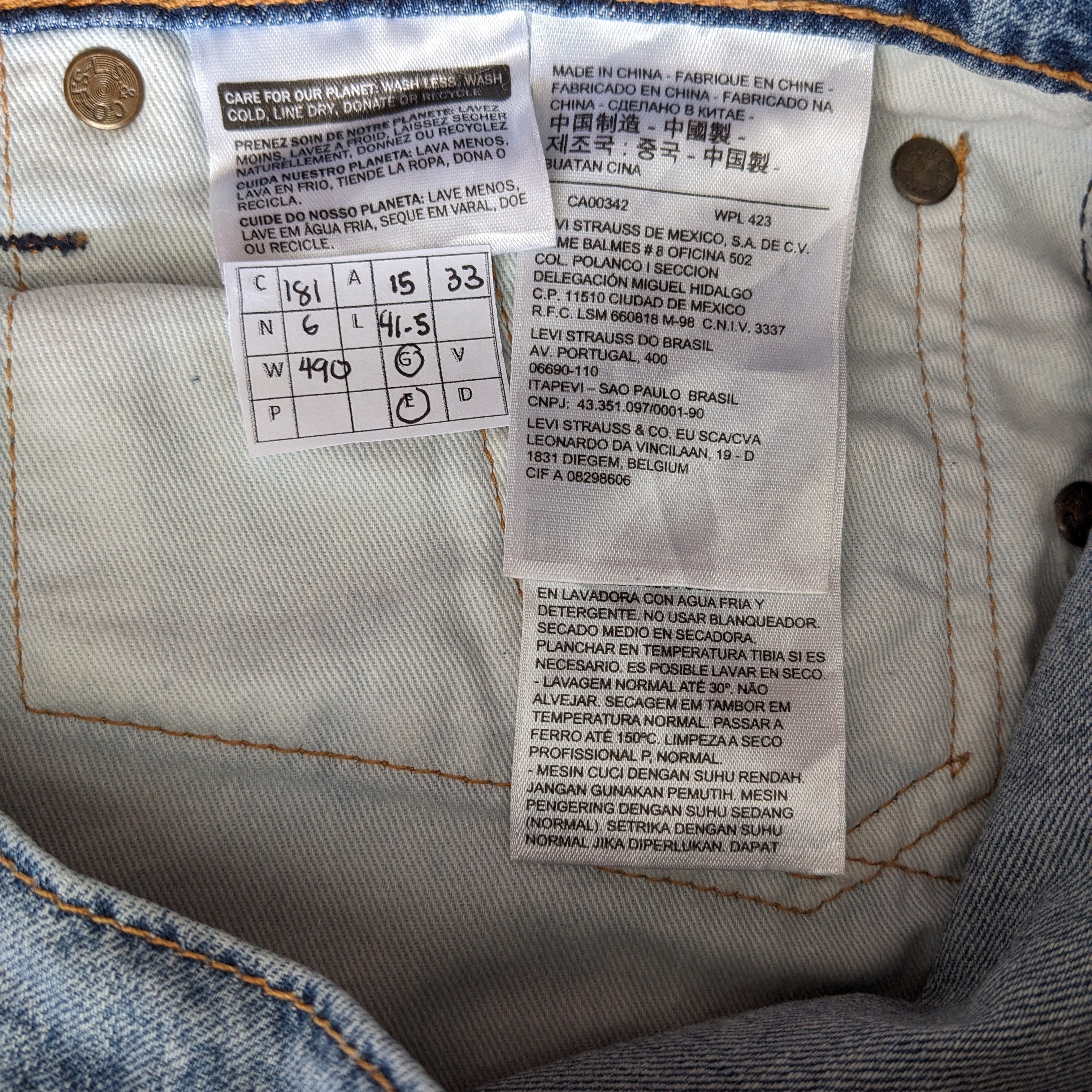 Vintage Vintage Levi's Strauss Co American Streetwear Jeans Size US 30 / EU 46 - 11 Thumbnail