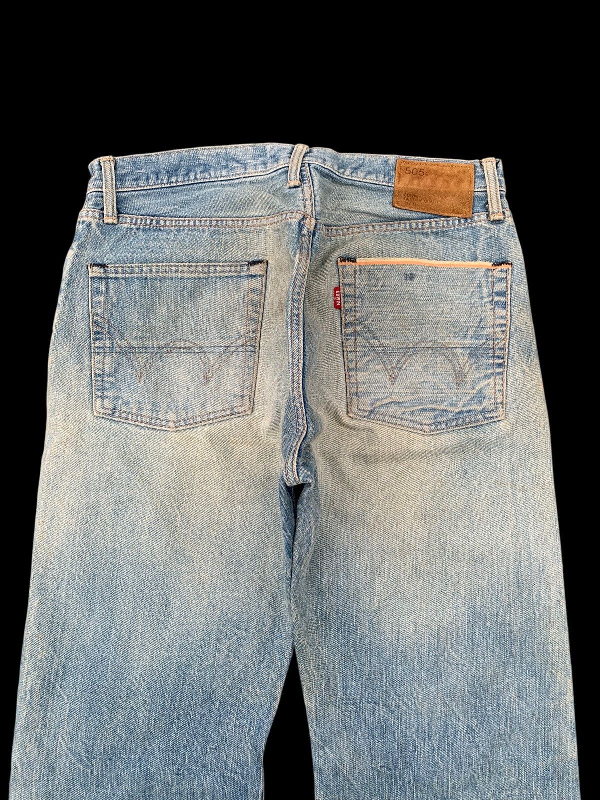 Edwin VINTAGE EDWIN 505s SELVEDGE FADED&RUSTY DISTRESSED DENIM Size US 32 / EU 48 - 8 Thumbnail