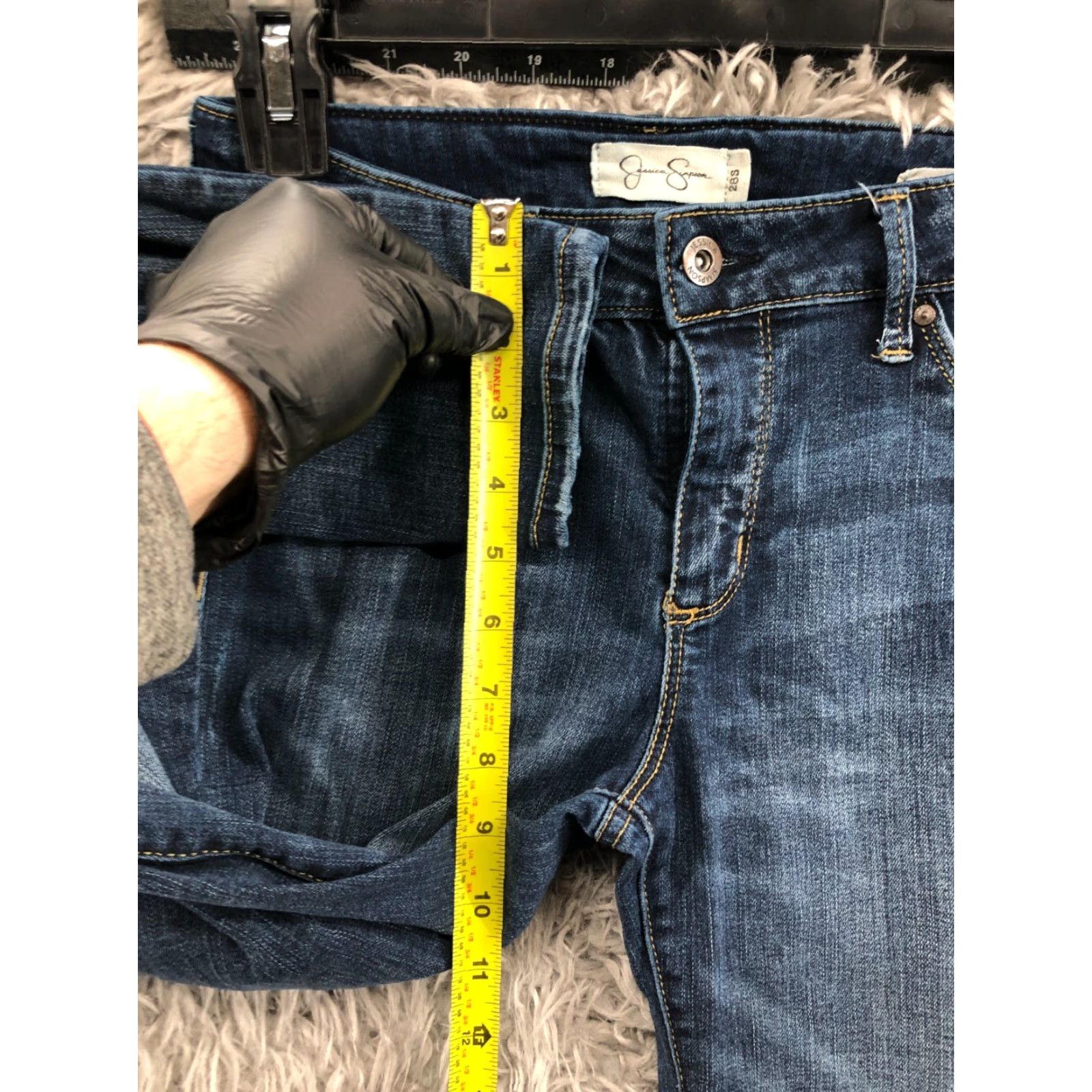 Jessica Simpson Jessica Simpson Kiss Me Super Skinny Jeans Size 28 Short Womens Medium Wash Blue Size 28" / US 6 / IT 42 - 5 Thumbnail