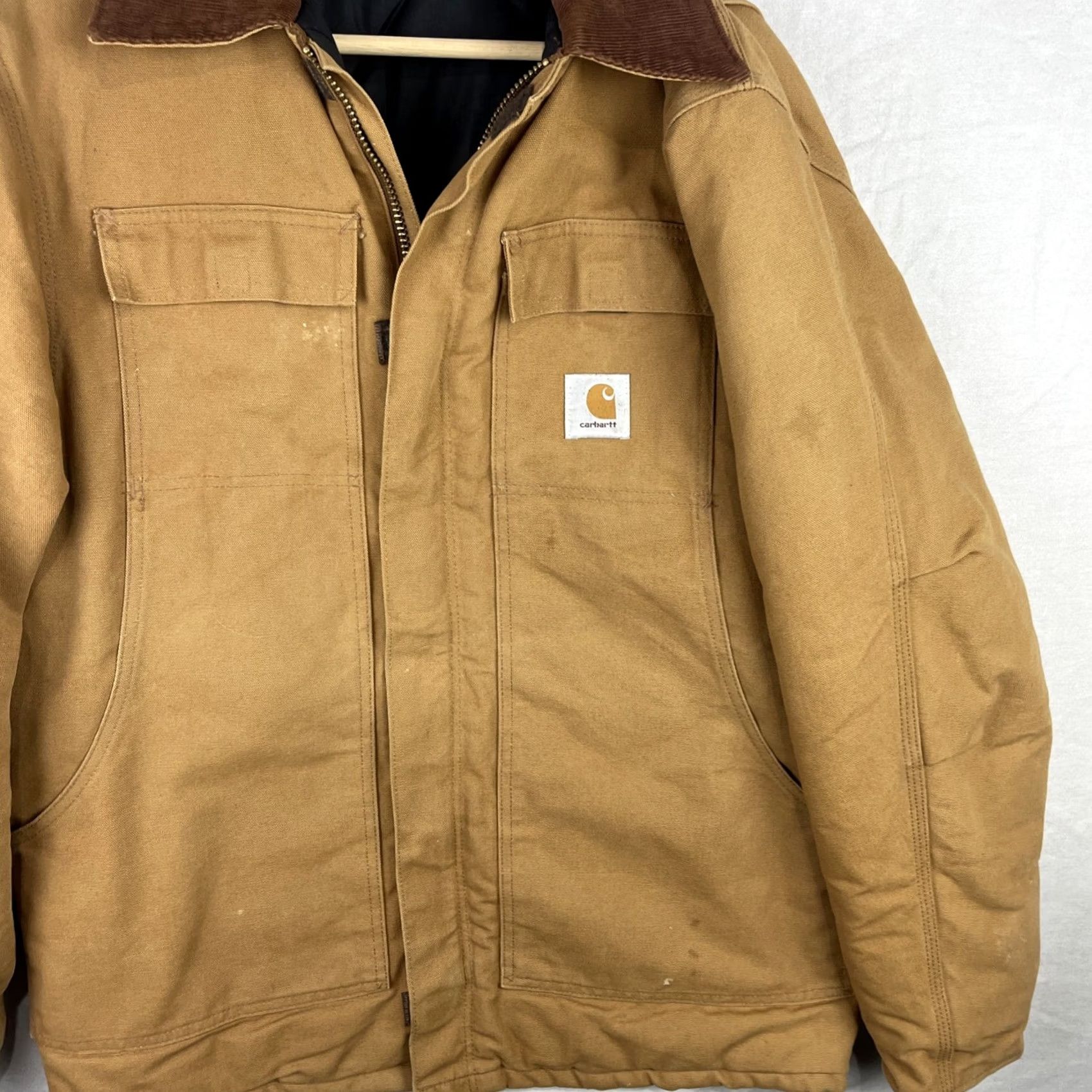 Carhartt VINTAGE Carhartt Jacket Mens 42 Brown Duck Traditional Coat Quilt Lined Corduroy Jacket Size US XS / EU 42 / 0 - 3 Thumbnail