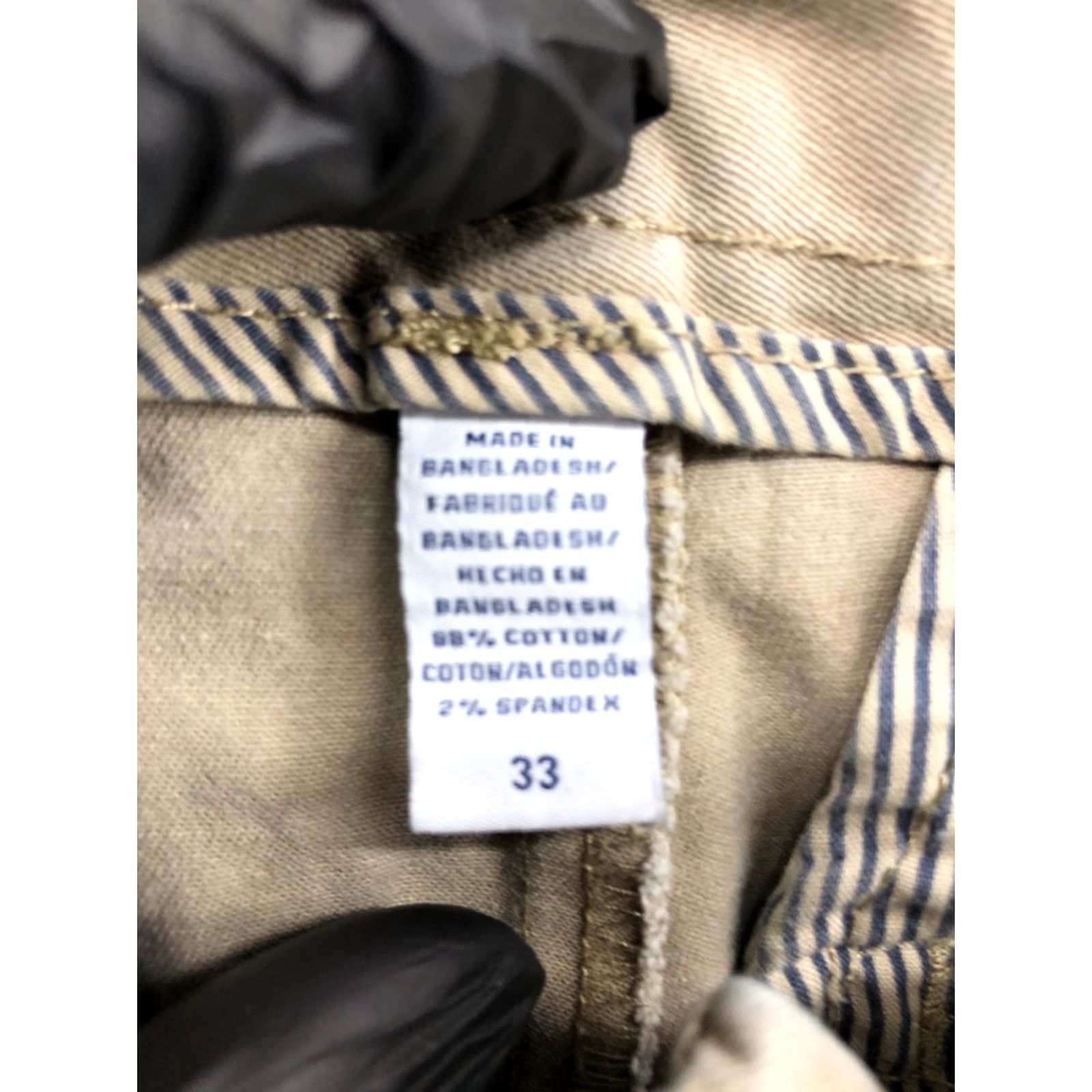 Izod IZOD Bermuda Shorts Mens 33 Beige Mid Rise 10in Inseam 5-Pocket Knit Cotton Blend Flat Front Regular Size US 33 - 7 Thumbnail