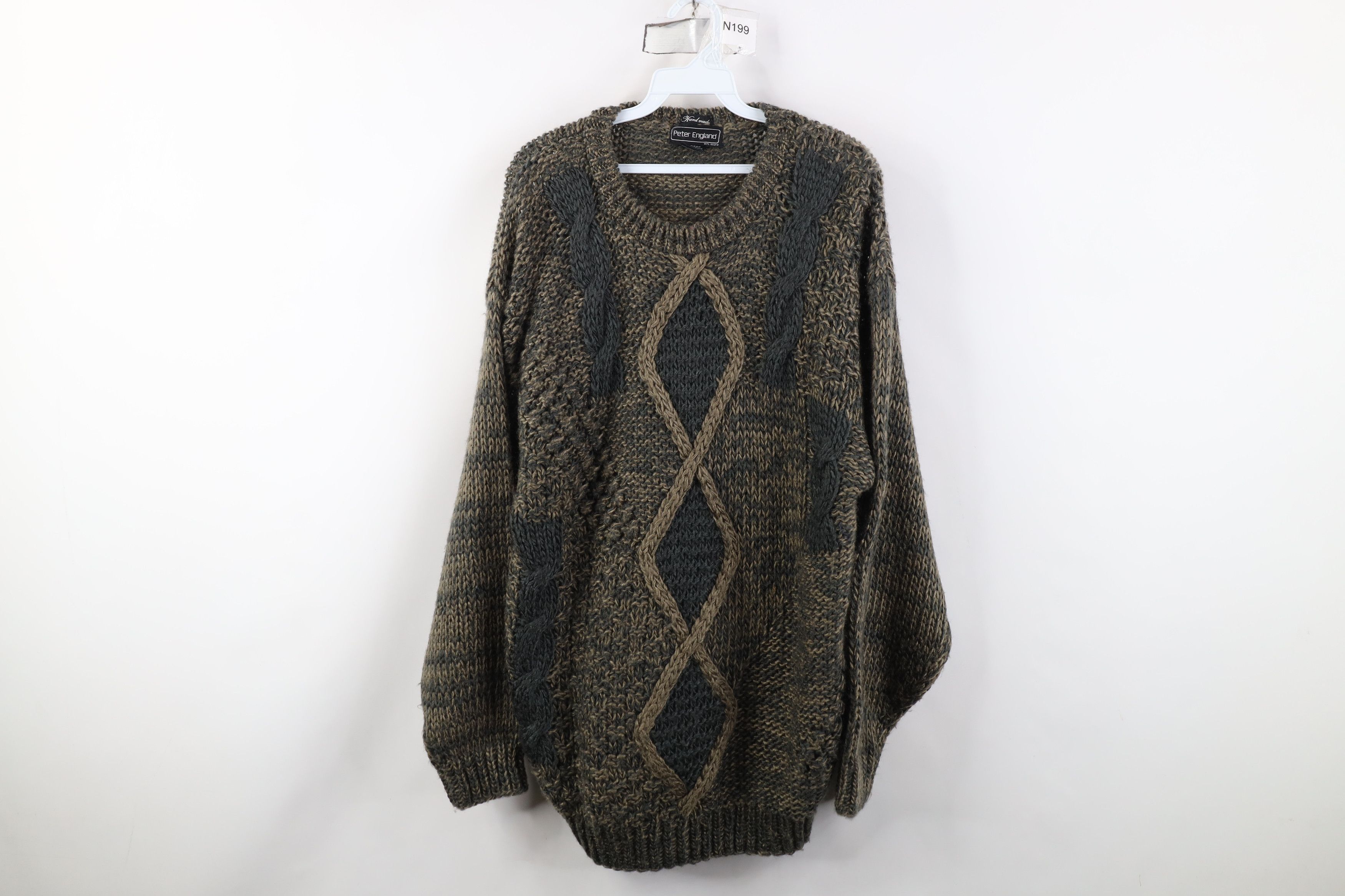Vintage Vintage 90s Streetwear Knit Fisherman Cable Knit Sweater Size US L / EU 52-54 / 3 - 1 Thumbnail