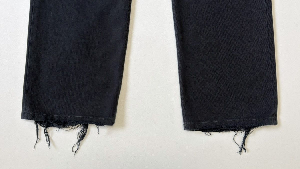 Balenciaga ‘Heel Bite’ Soft Black Left Hand Denim Jeans Size US 30 / EU 46 - 11 Thumbnail