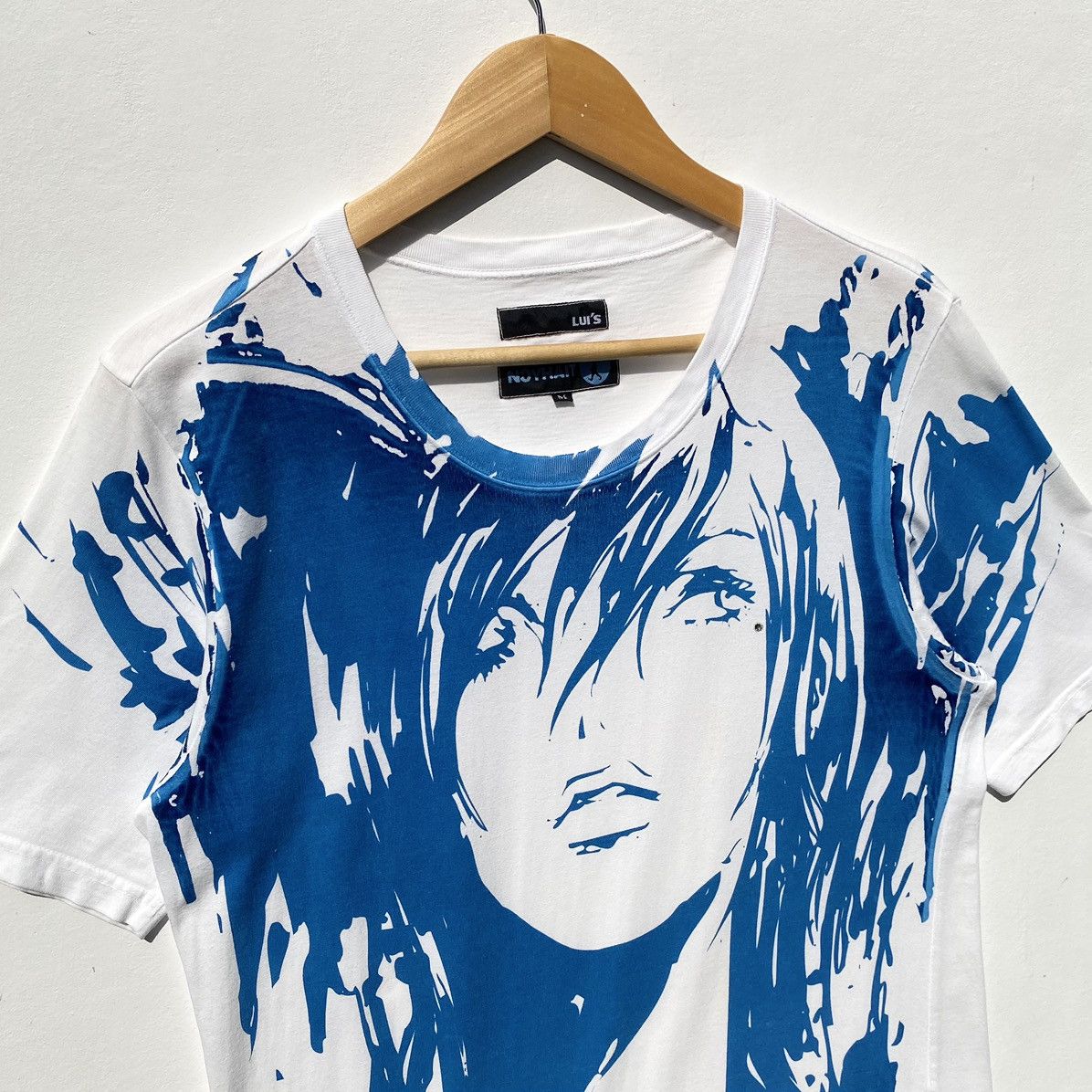Hysteric Glamour 2000’s Ncyhait Punk Girl Two Tone Diamond Blue Print Shirt Size US M / EU 48-50 / 2 - 5 Thumbnail