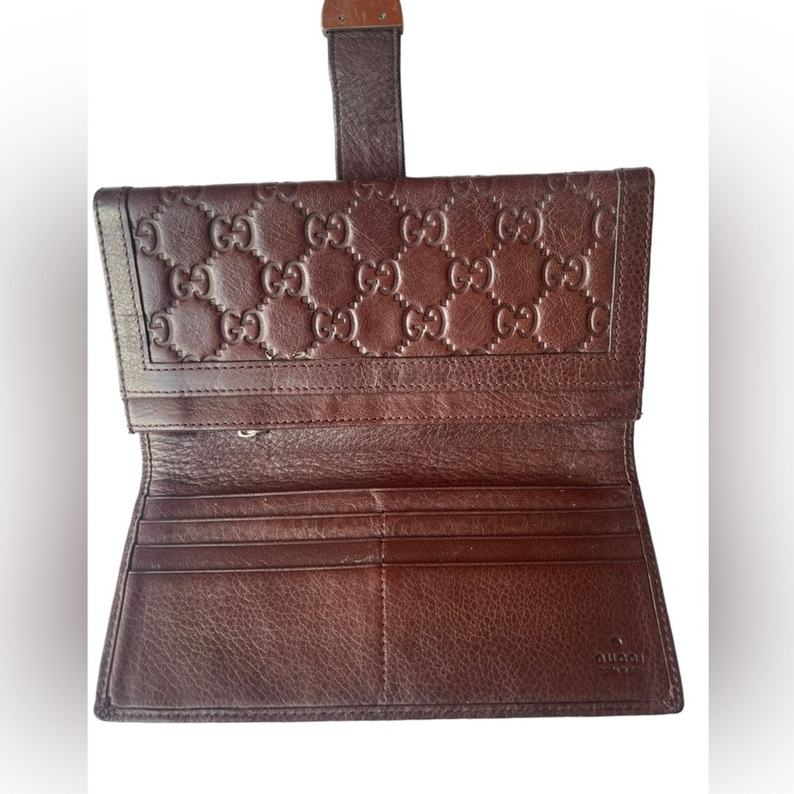 Gucci Gucci Guccissima Brown Wallet Size ONE SIZE - 5 Thumbnail