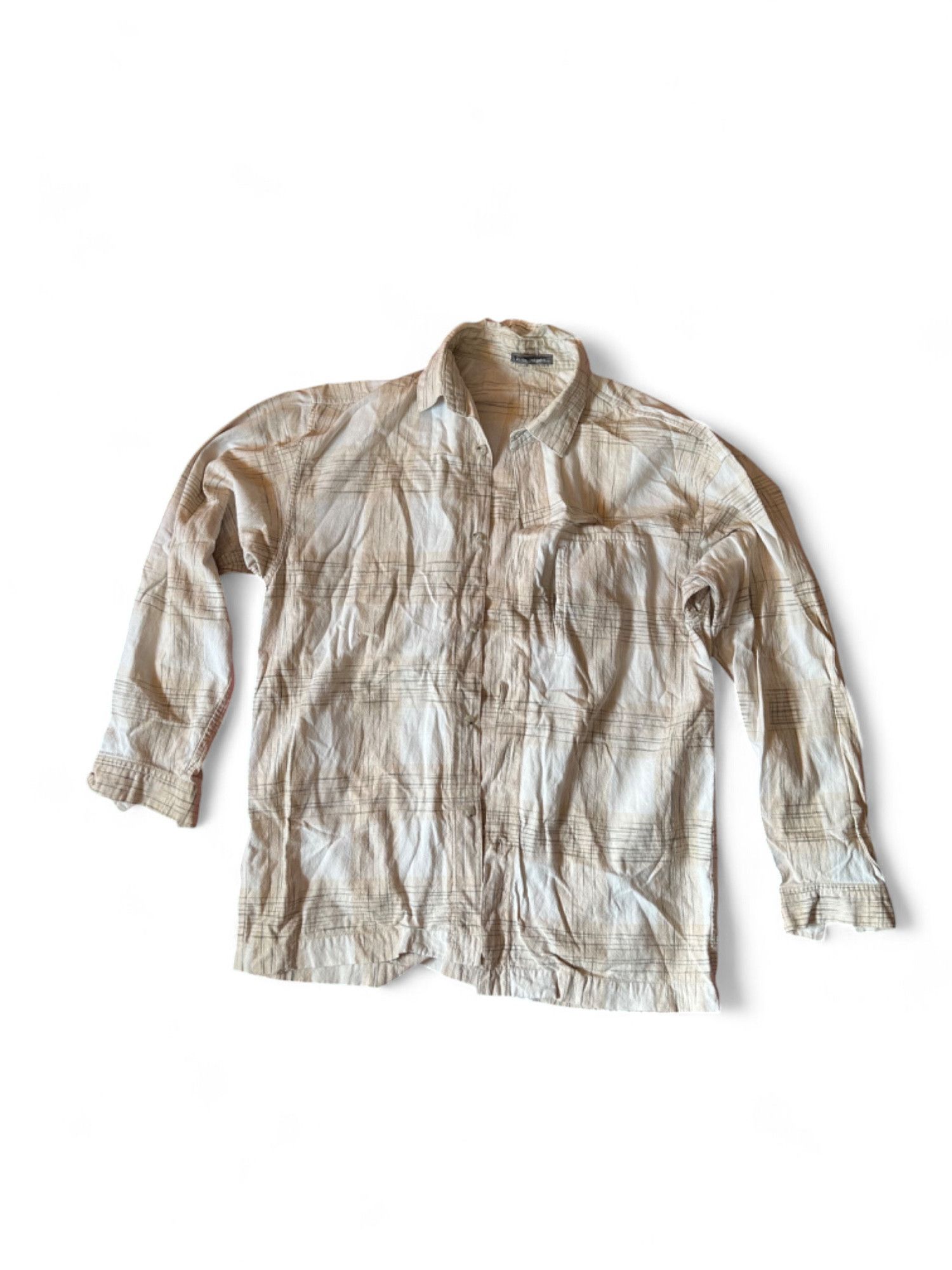 Issey Miyake 90s Issey Miyake Men’s Plaid Shirt Size US S / EU 44-46 / 1 - 4 Thumbnail