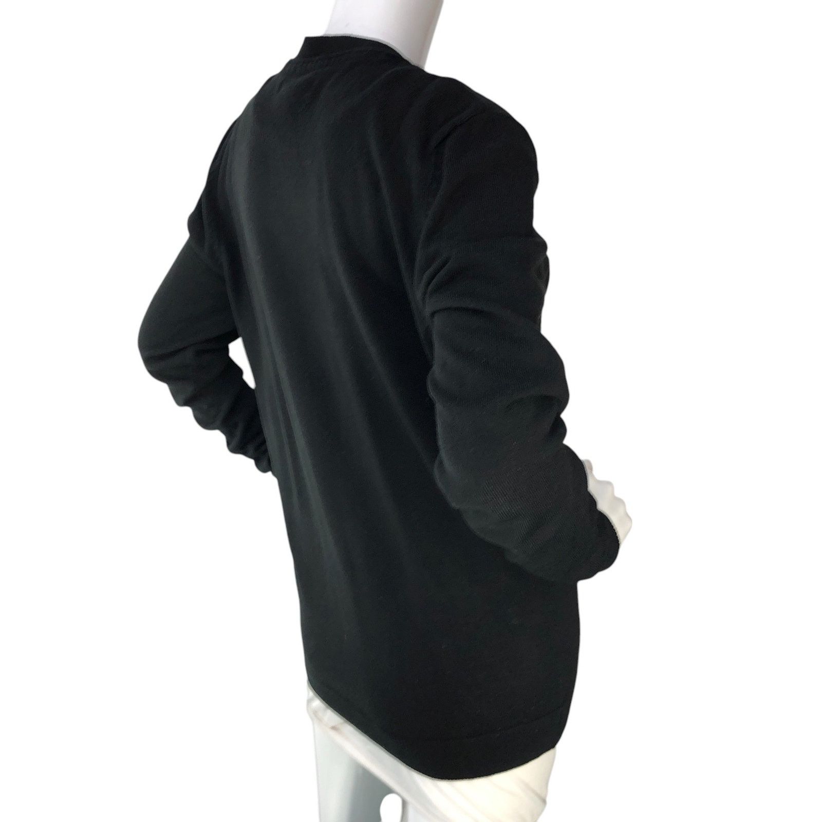 River Island River Island Size S Cardigan Grandpa Sweater Knit Black Size S / US 4 / IT 40 - 8 Thumbnail