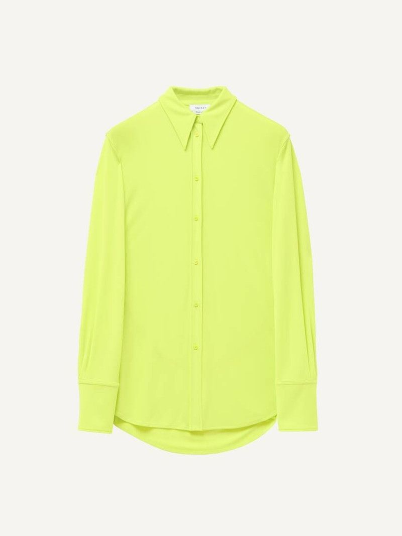 Alexander McQueen o1srvl11e0326 Fitted Shirt in Yellow Size S / US 4 / IT 40 - 1 Thumbnail