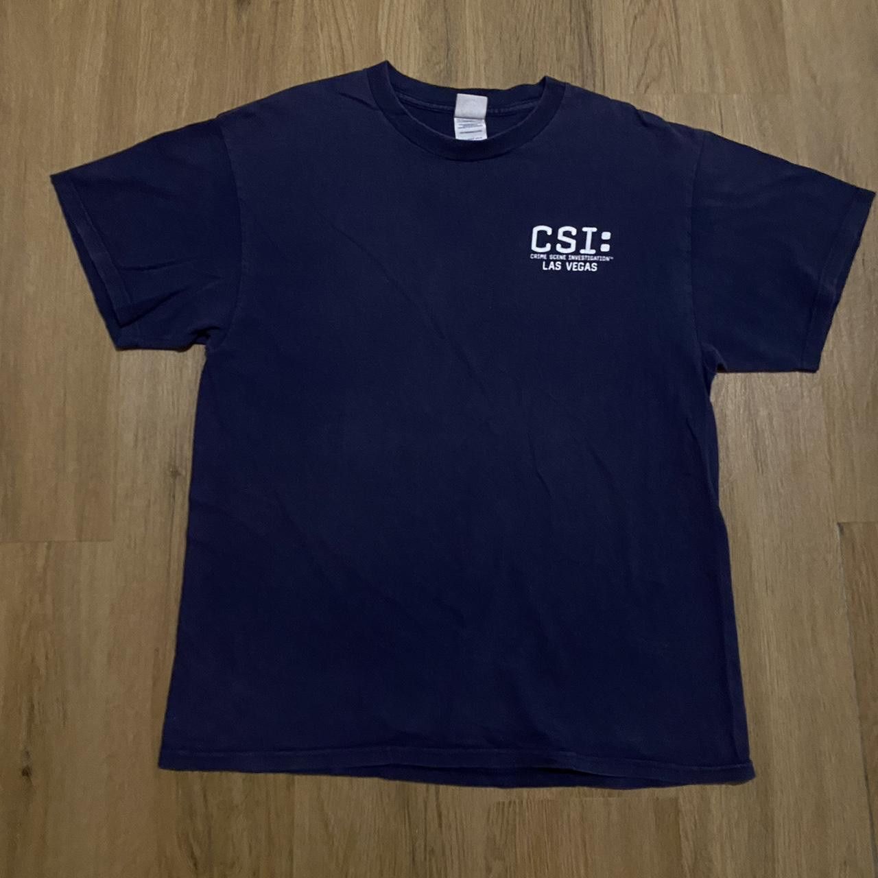 Delta Navy CSI Las Vegas TV show promo T-shirt #CSI Size US L / EU 52-54 / 3 - 1 Thumbnail
