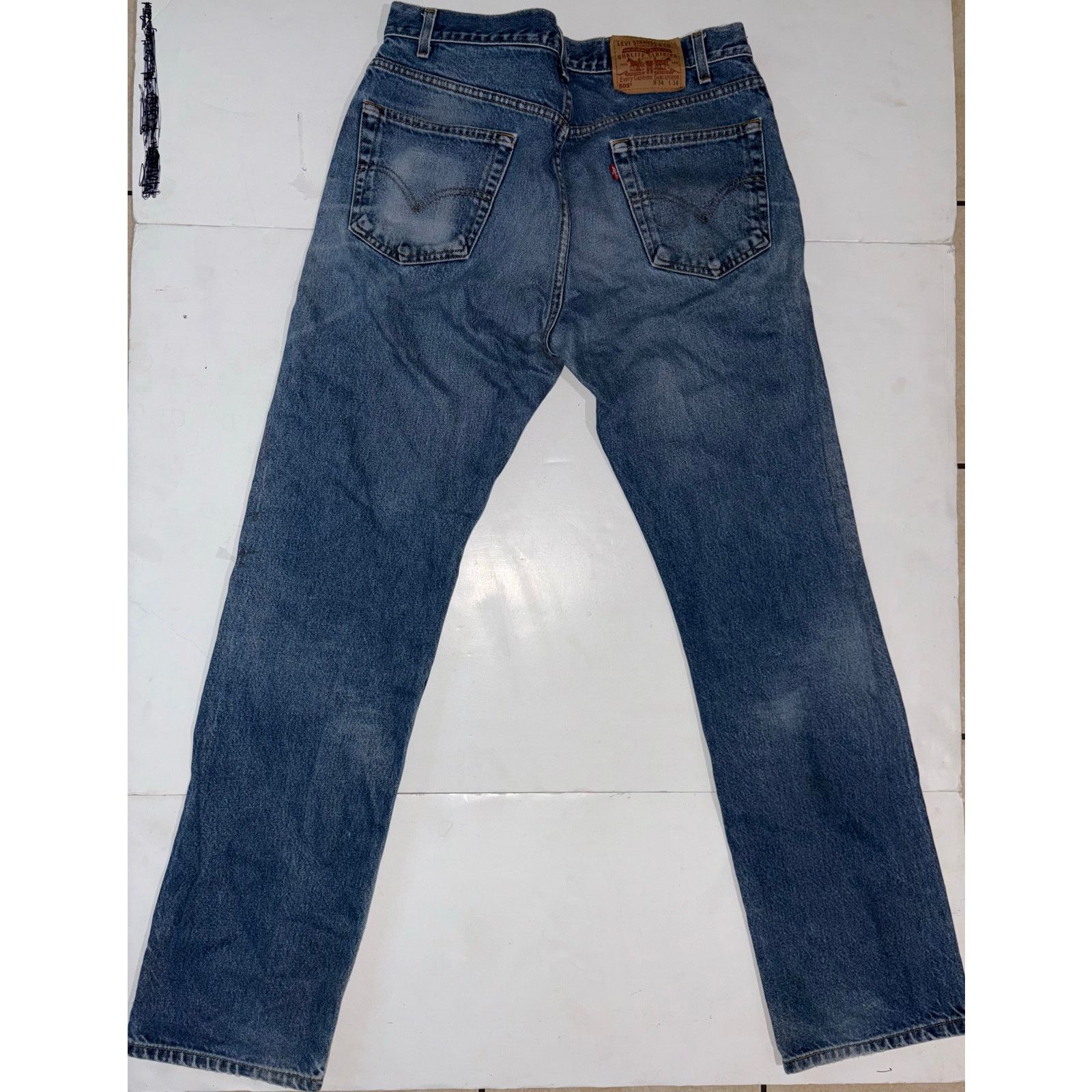 Levi's Levis Strauss and co jeans w34 L 34 505 blue denim Size US 34 / EU 50 - 3 Thumbnail