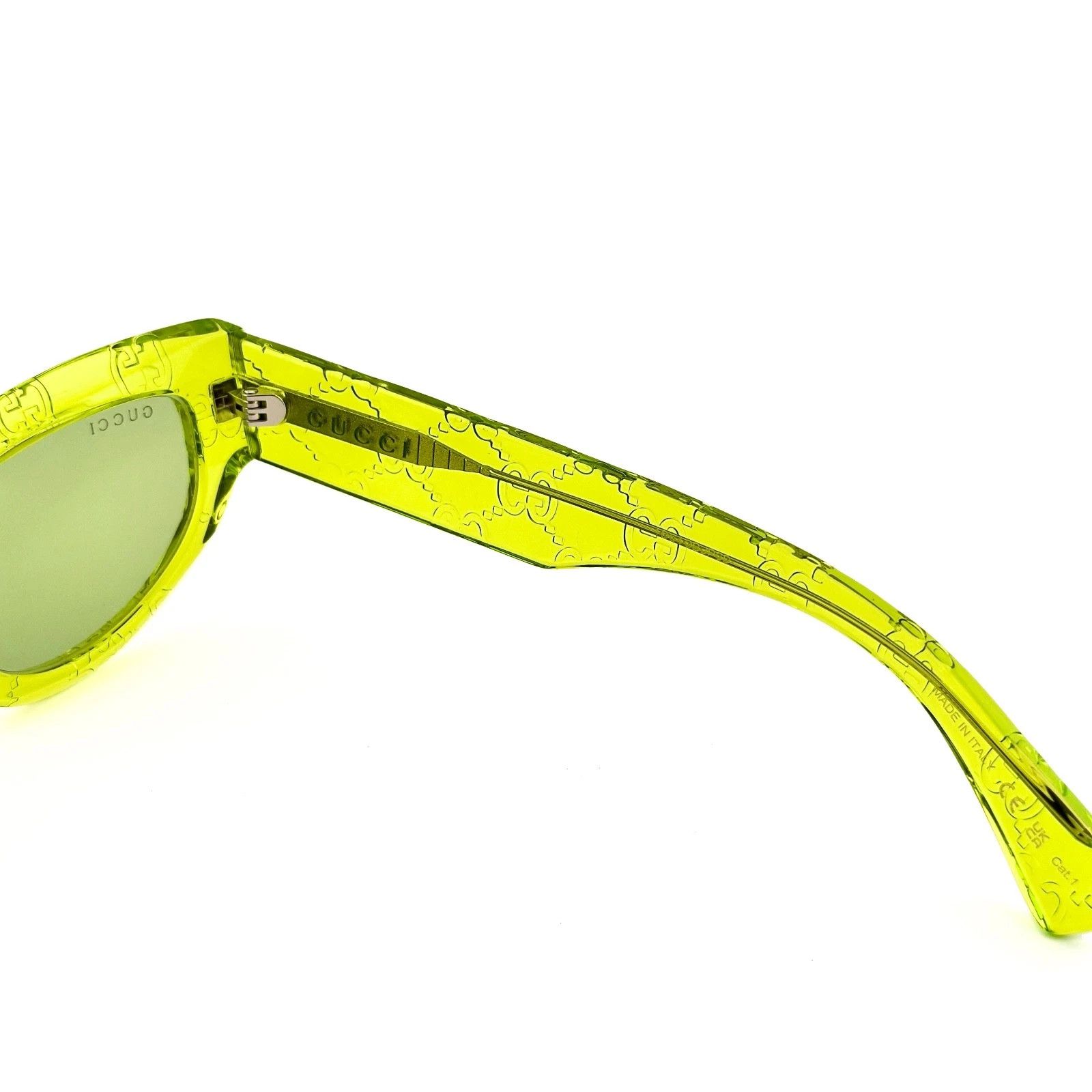 Gucci GUCCI GG1834S Crystal Green Guccissima 1834 Sunglasses 014 Size ONE SIZE - 7 Thumbnail
