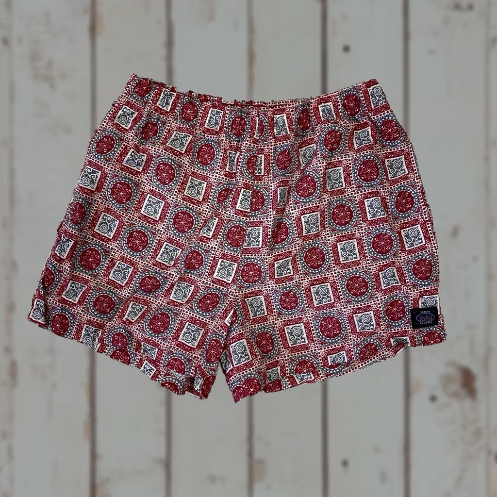 Pop Trading Company VINTAGE Maui Trading Company Swim Trunks L Adults Purple 1990s Surf Style Mens Size US 33 - 1 Thumbnail