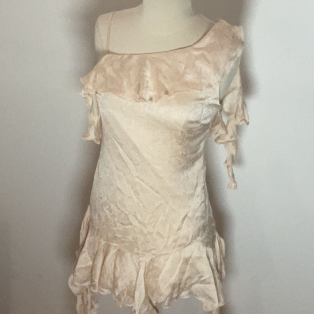 NBD NBD Angus Mini Dress in Champagne Butterfly, Size: S Size S / US 4 / IT 40 - 7 Thumbnail