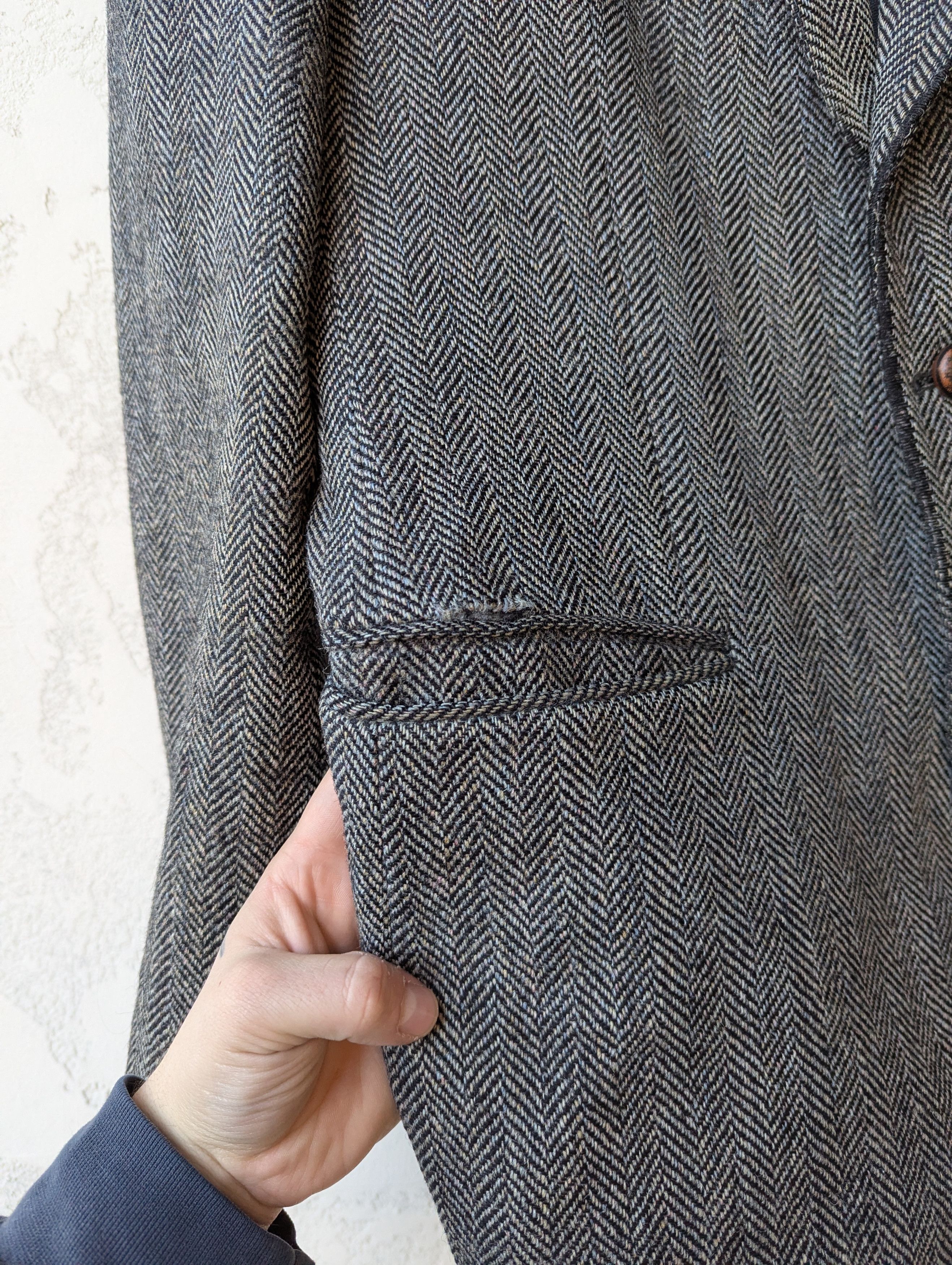 Harris Tweed Harris Tweed x Mario Barutti Vintage Blazer Pure Wool Gray Size 44L - 9 Thumbnail