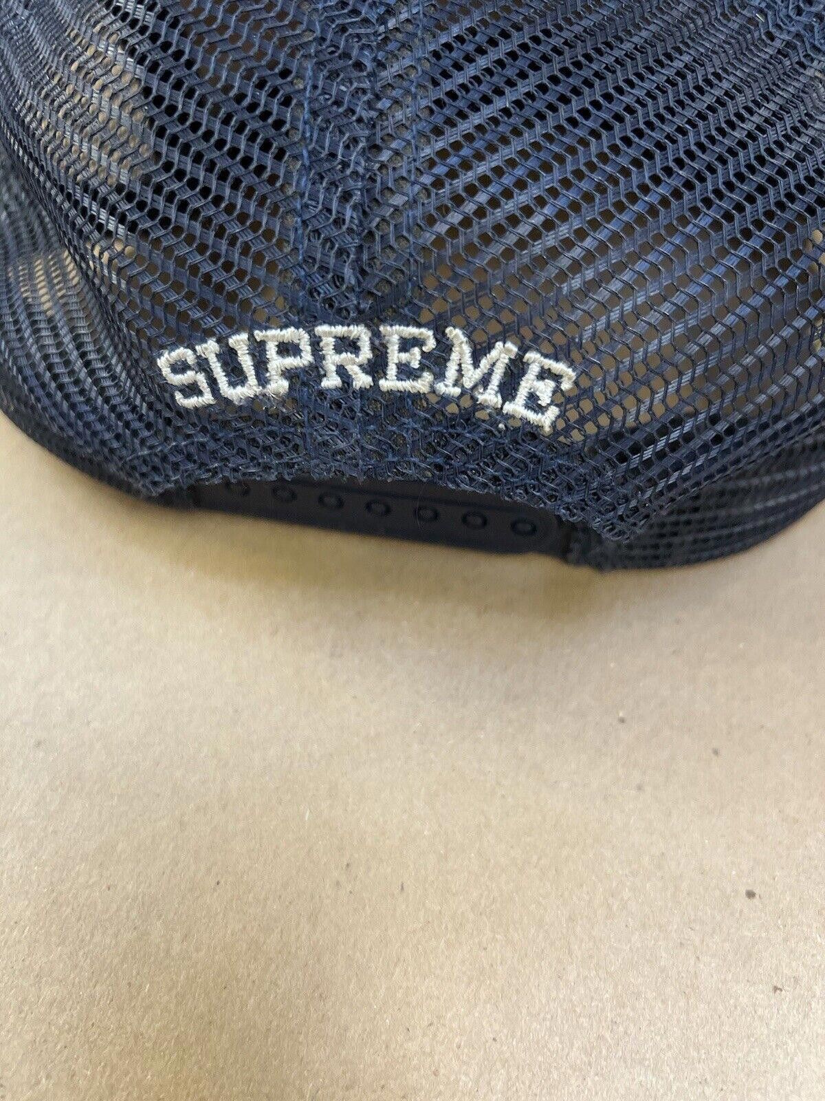 Supreme SS13 Supreme World Famous Navy Mesh Snapback Hat Cap 2013 Size ONE SIZE - 6 Thumbnail