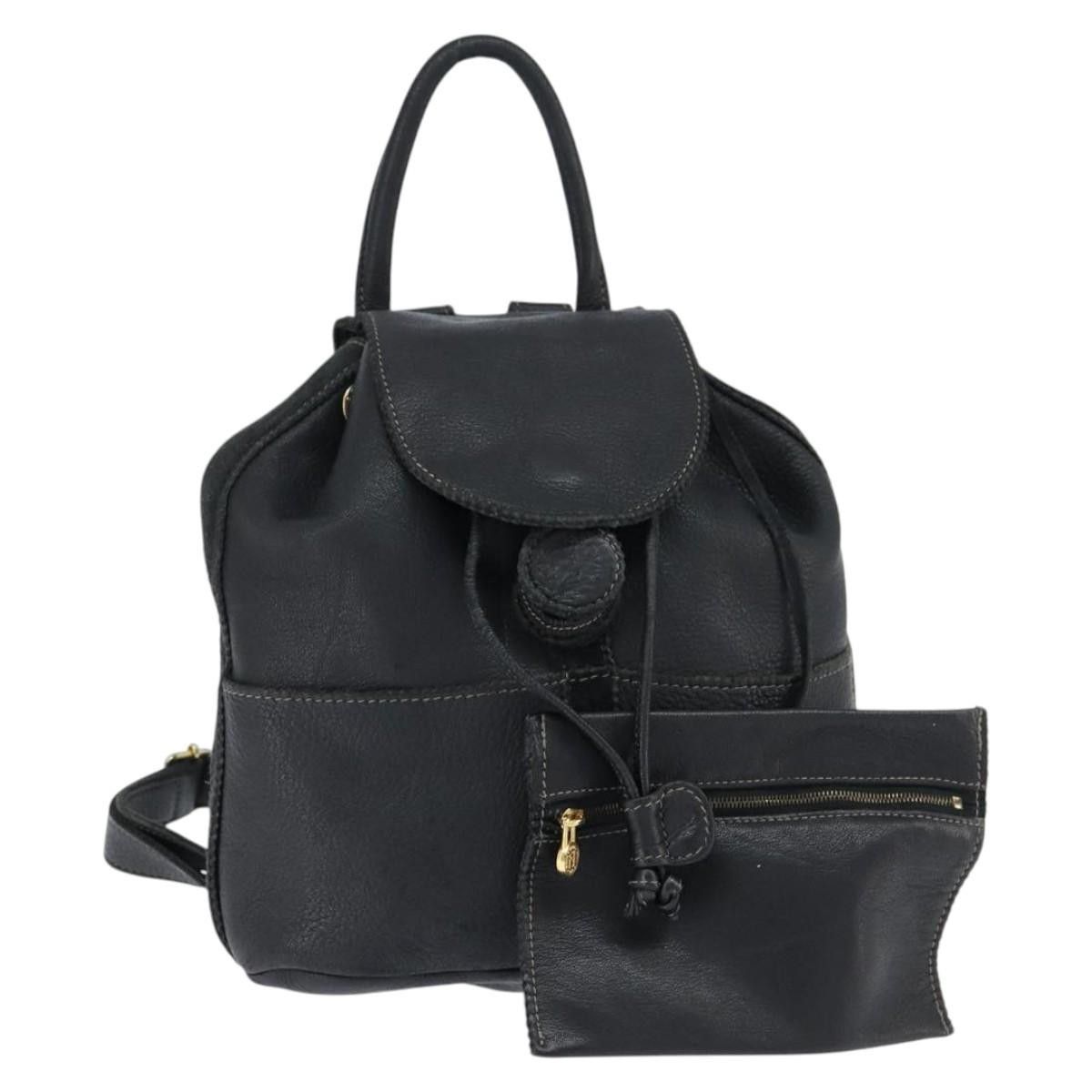 Fendi Fendi Logo Flap Drawstring Backpack Leather Size ONE SIZE - 1 Thumbnail
