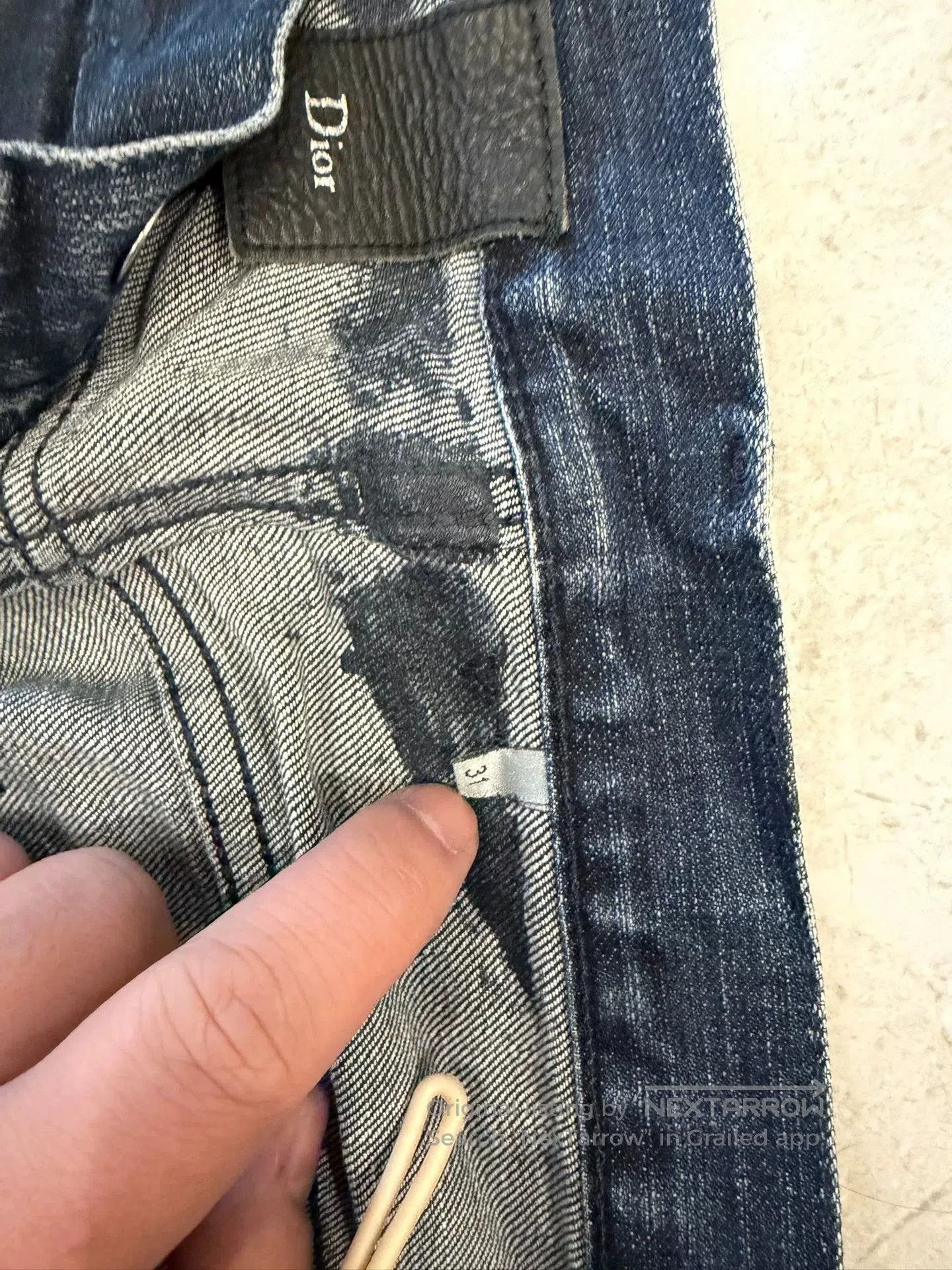 Dior Dior Men's Dark Wash Denim Jeans. Size US 26 / EU 42 - 3 Thumbnail