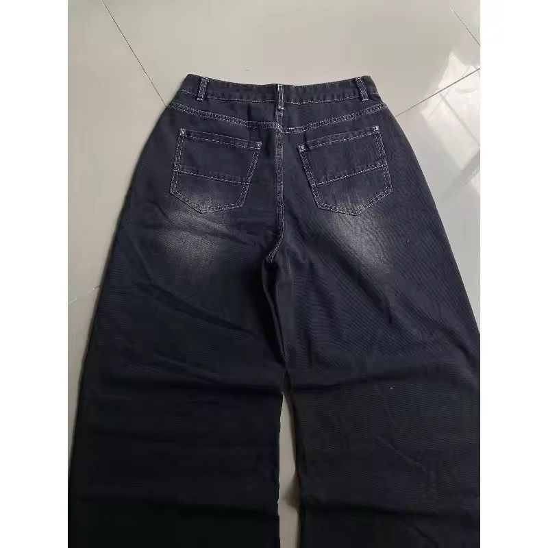Japanese Brand printing baggy jeans y2K harajuku trend Size US 36 / EU 52 - 4 Thumbnail