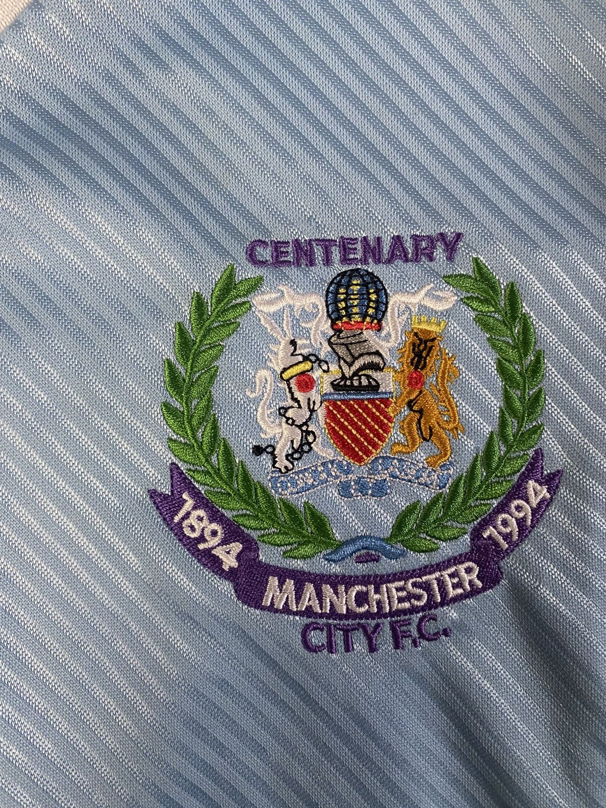 Other Retro Score Draw Manchester City 1994 Home Shirt jersey Size US S / EU 44-46 / 1 - 6 Thumbnail