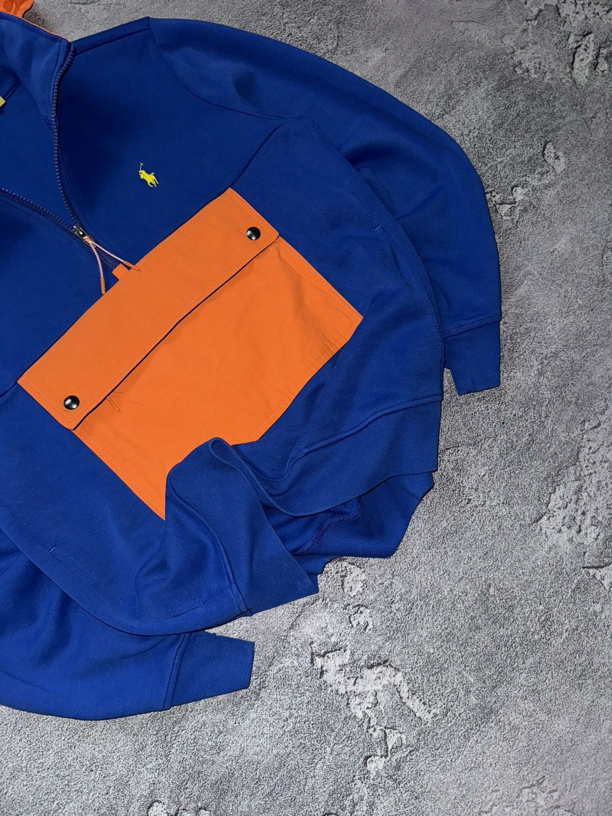Polo Ralph Lauren × Vintage Polo Ralph Lauren hybrid 1/4 zip sweatshirt hoodie pullover Size US S / EU 44-46 / 1 - 9 Thumbnail