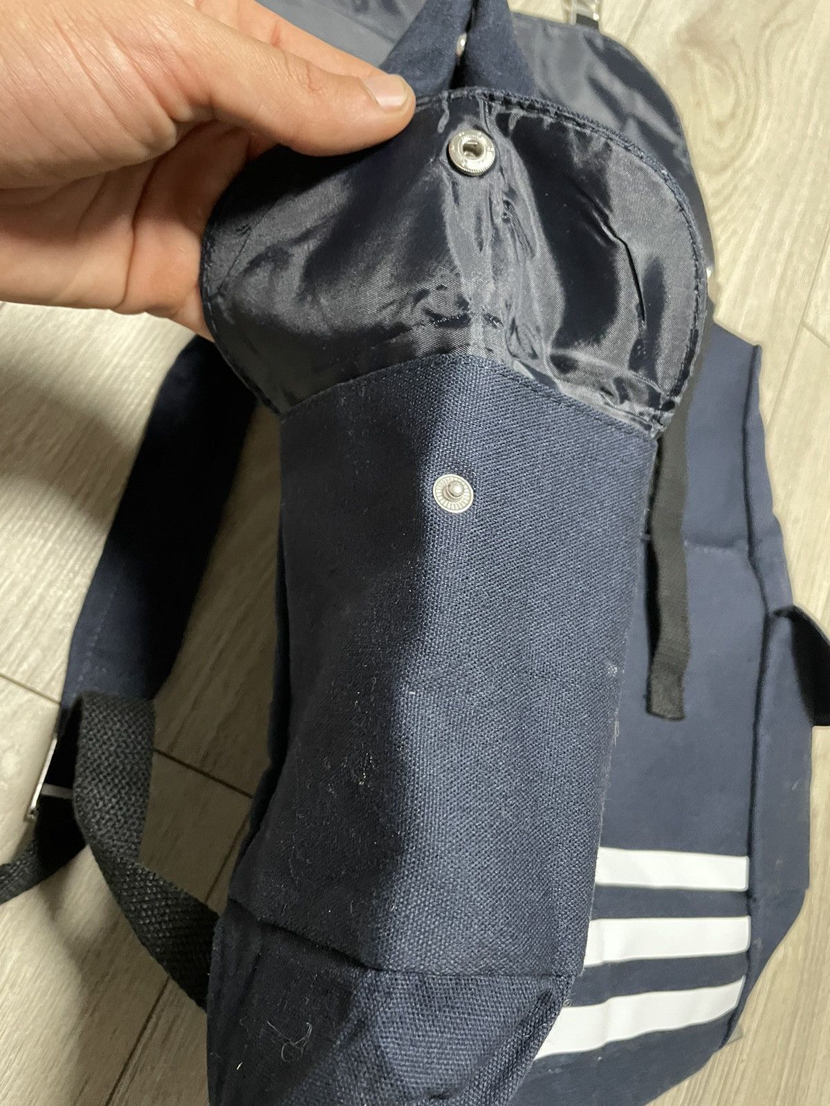 Jean Paul Gaultier JPG Jean Paul Gaultier logo canvas backpack navy Size ONE SIZE - 7 Thumbnail