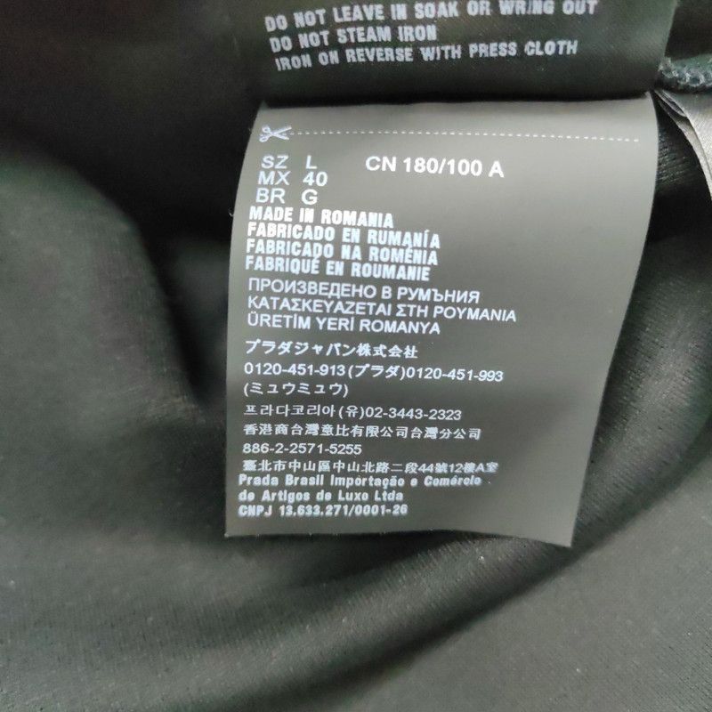 Prada Prada Black Hooded Sweatshirt with Pockets-2506 Size US L / EU 52-54 / 3 - 8 Thumbnail
