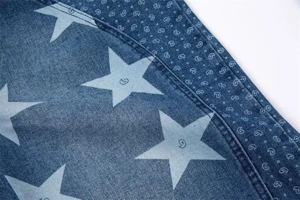 Jean Hirosue x Mao STARS Graphic Baggy Blue Denim Jeans Size US 32 / EU 48 - 5 Thumbnail