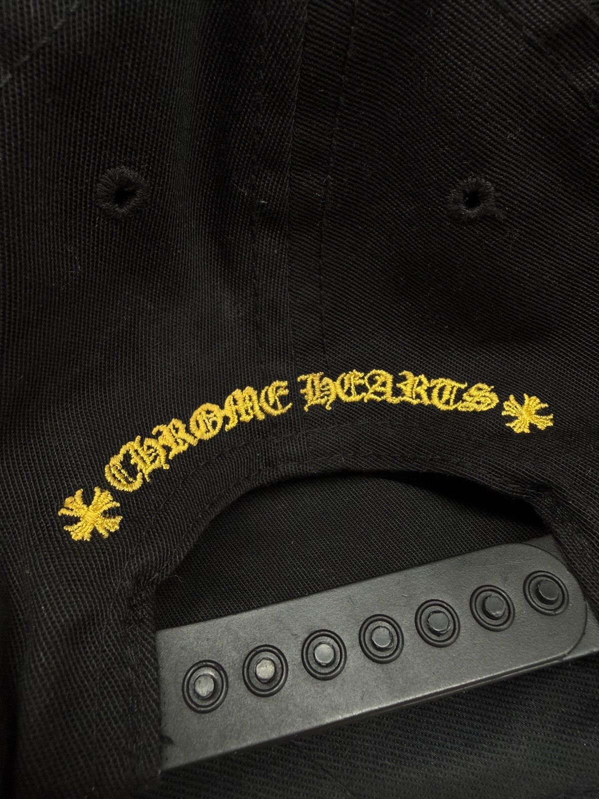Chrome Hearts Chrome Hearts CH Patch Hat Black Yellow Baseball Cap Size ONE SIZE - 8 Thumbnail