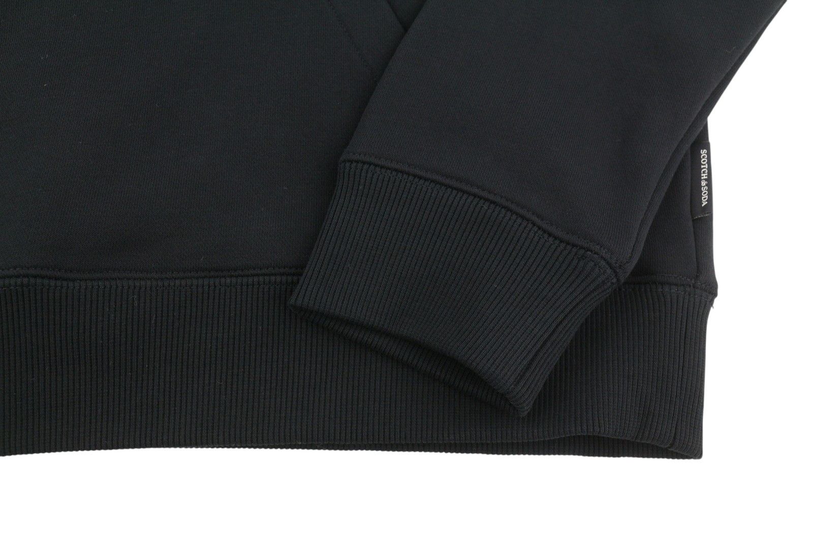 Scotch & Soda M Black Cotton Embroidered Hoodie 88558 Size US M / EU 48-50 / 2 - 5 Thumbnail