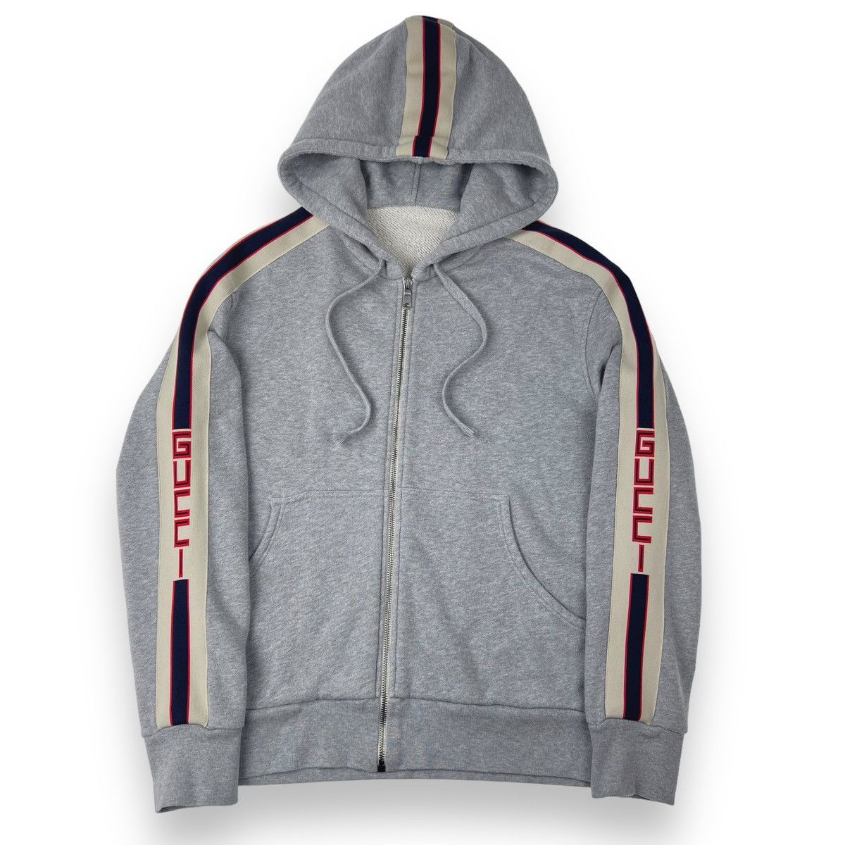 Gucci Gucci Banded Grey Hoodie Size US M / EU 48-50 / 2 - 1 Thumbnail
