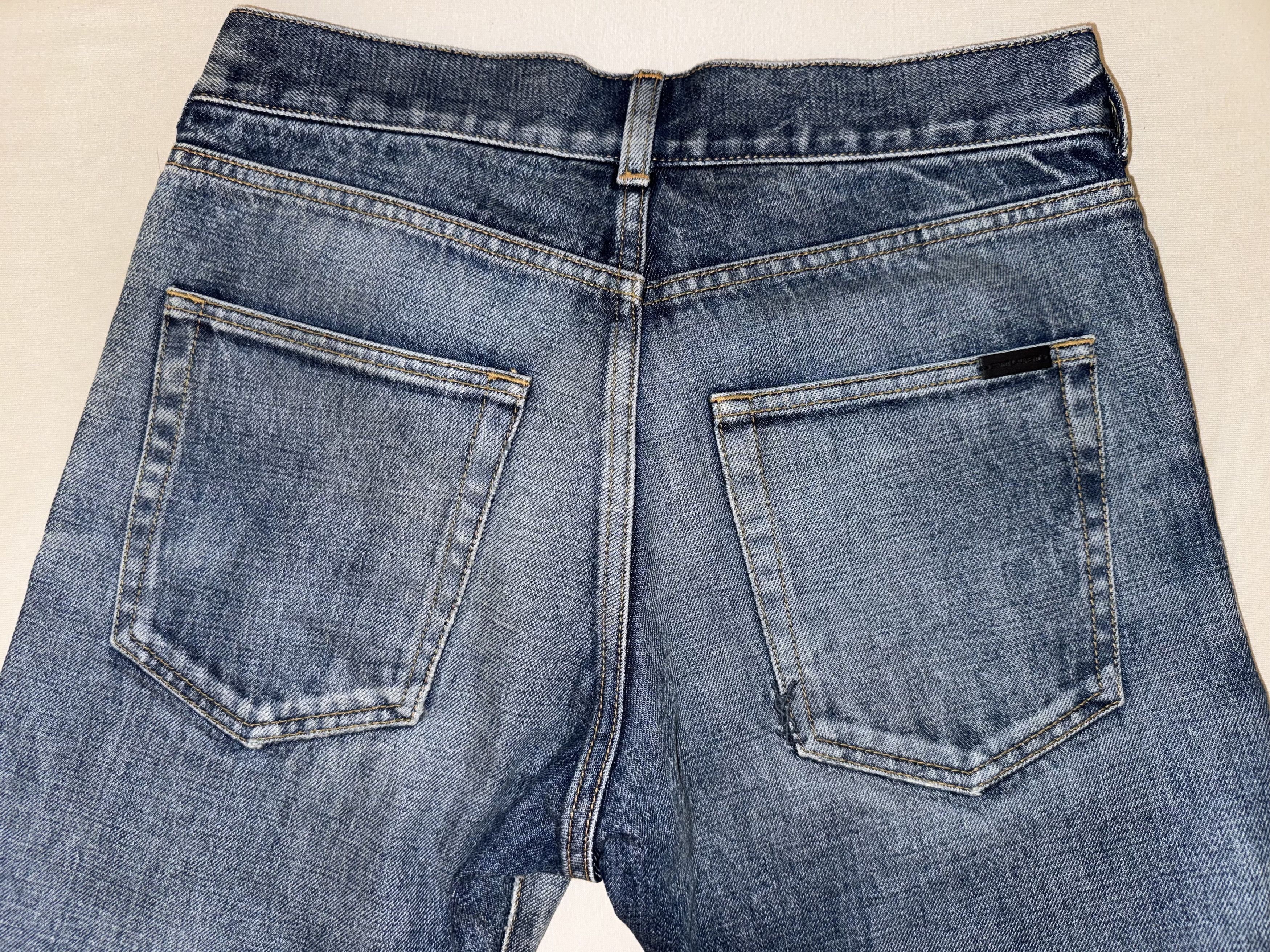 Saint Laurent Paris SAINT LAURENT SS22 RUNWAY PROTOTYPE DENIM Size US 27 - 6 Thumbnail