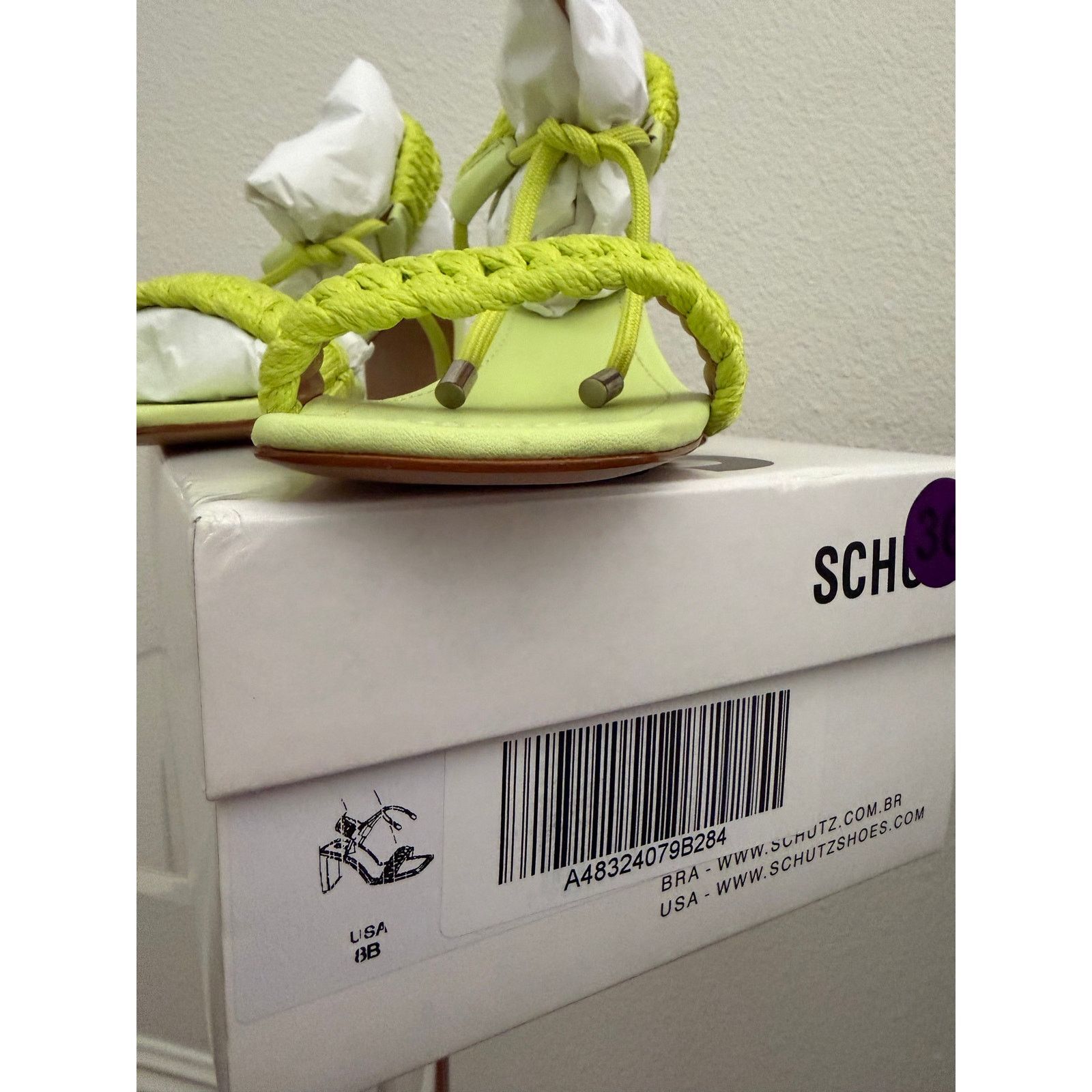 SCHUTZ Schutz Leather Braided Mid-Heel Sandals - Blair Sz 8 Size US 8 / IT 38 - 3 Thumbnail