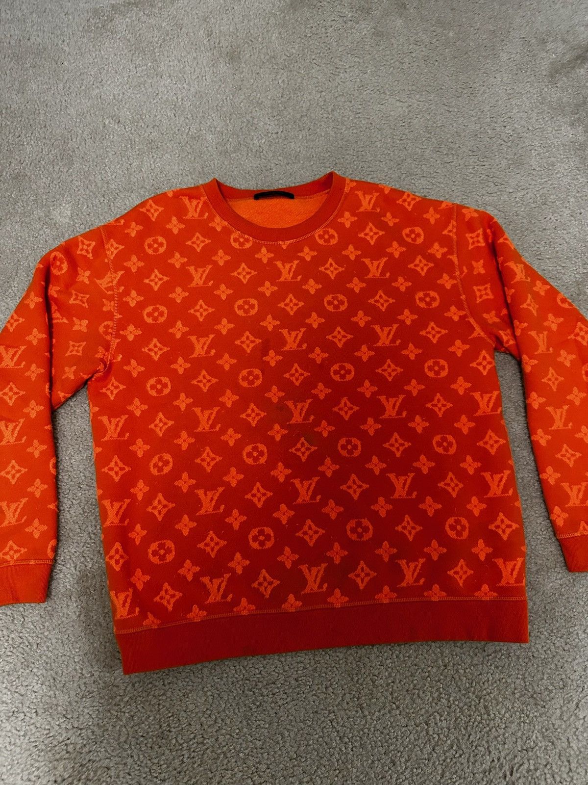 Orange louis vuitton sweater sale
