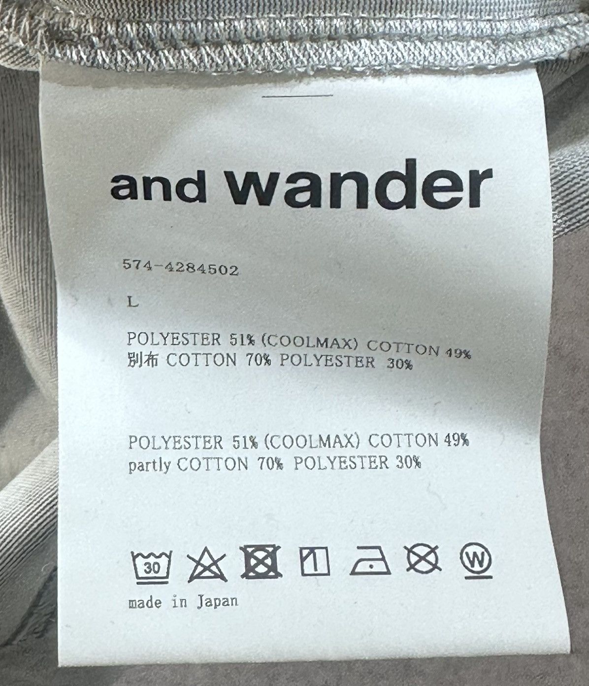 And Wander × HIDDEN Hidden NY Wander T-shirt Size US L / EU 52-54 / 3 - 5 Thumbnail