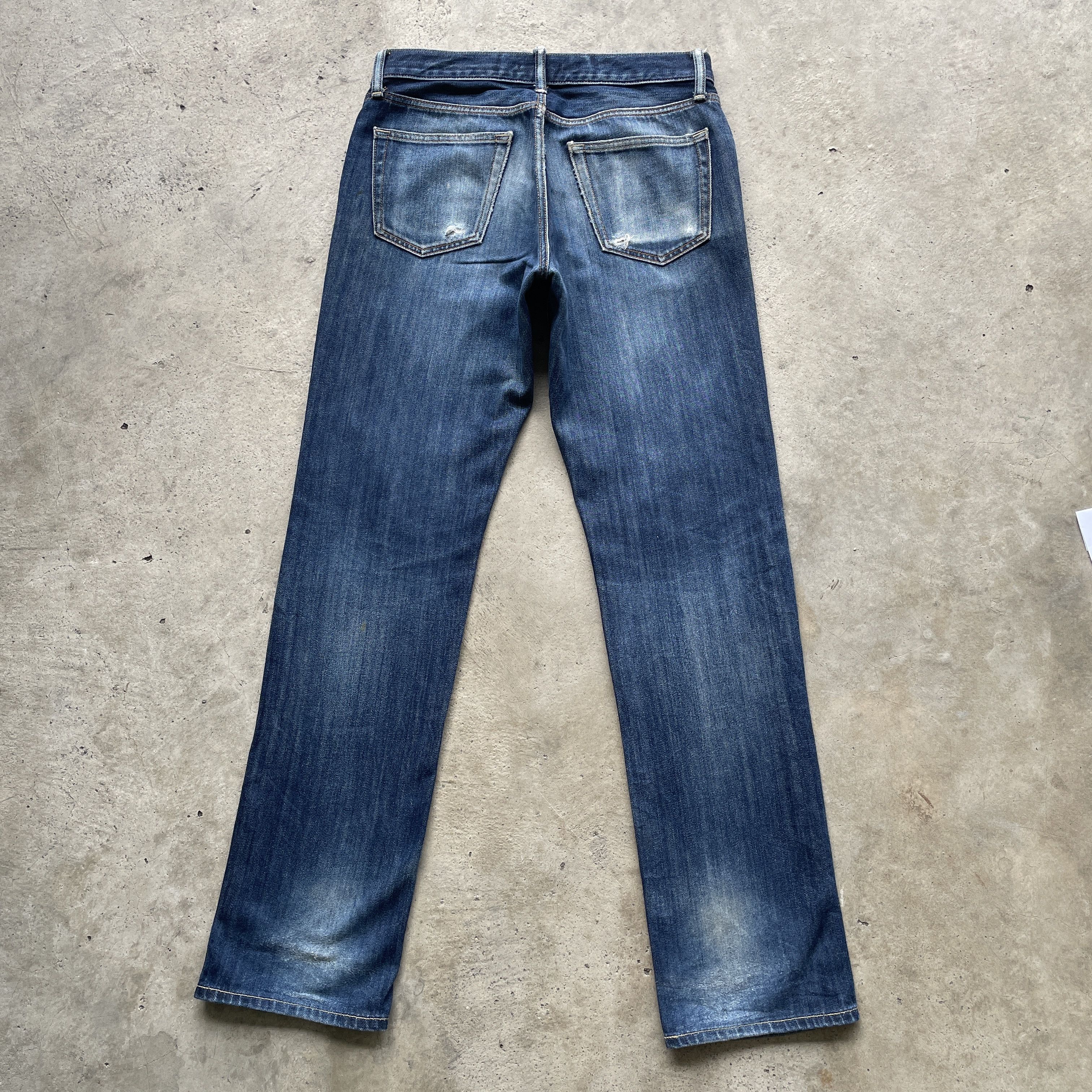 Japanese Brand Vintage Faded Japanese Brand Distressed Jeans Denim Pants Size US 31 - 11 Thumbnail