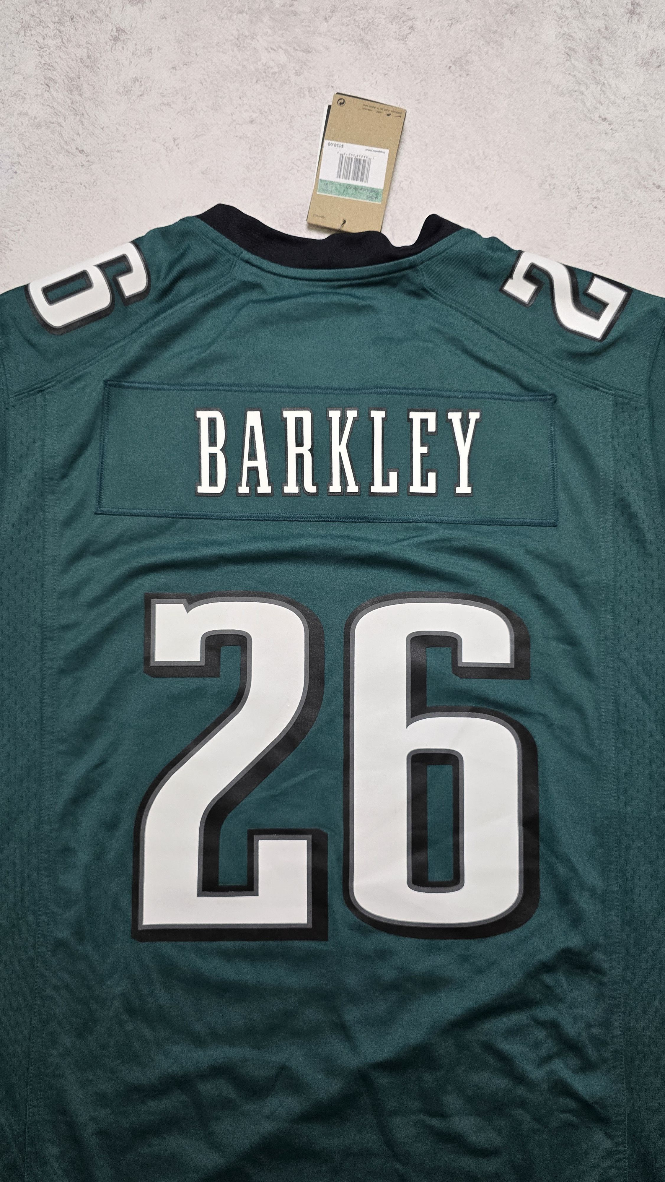 Nike Philadelphia Eagles Barkley Midnight Green Game Jersey Size US XL / EU 56 / 4 - 8 Thumbnail