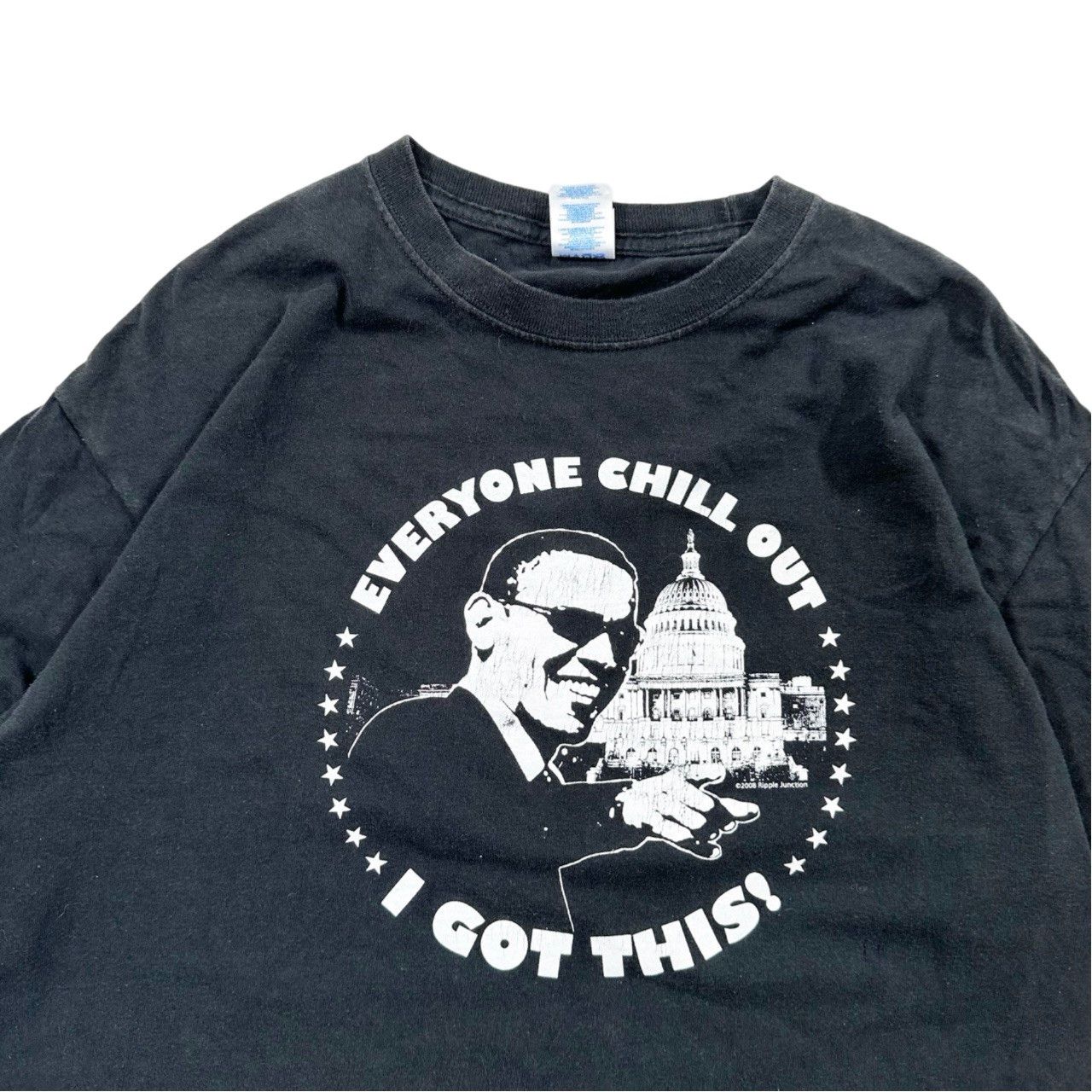 Vintage Vintage 00s Barack Obama Everyone Chill Out I Got This Size US L / EU 52-54 / 3 - 2 Thumbnail