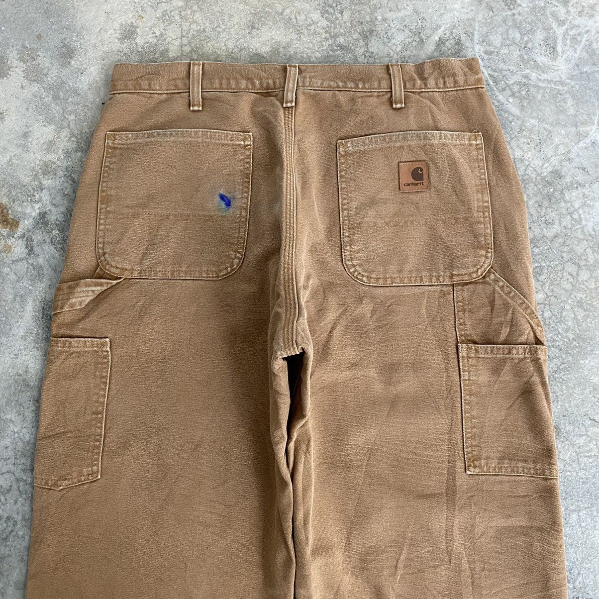 Carhartt Vintage Carhartt Blanket Lined Tan Carpenter Work Pants Size US 34 / EU 50 - 18 Thumbnail