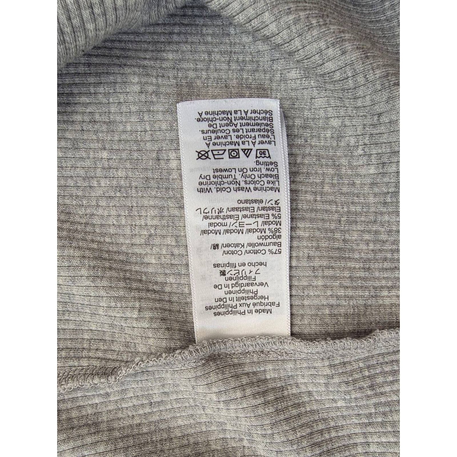 J.Crew J. Crew RIBBED TANK TOP Grey cotton women Y2K Large A001663 Size L / US 10 / IT 46 - 7 Thumbnail