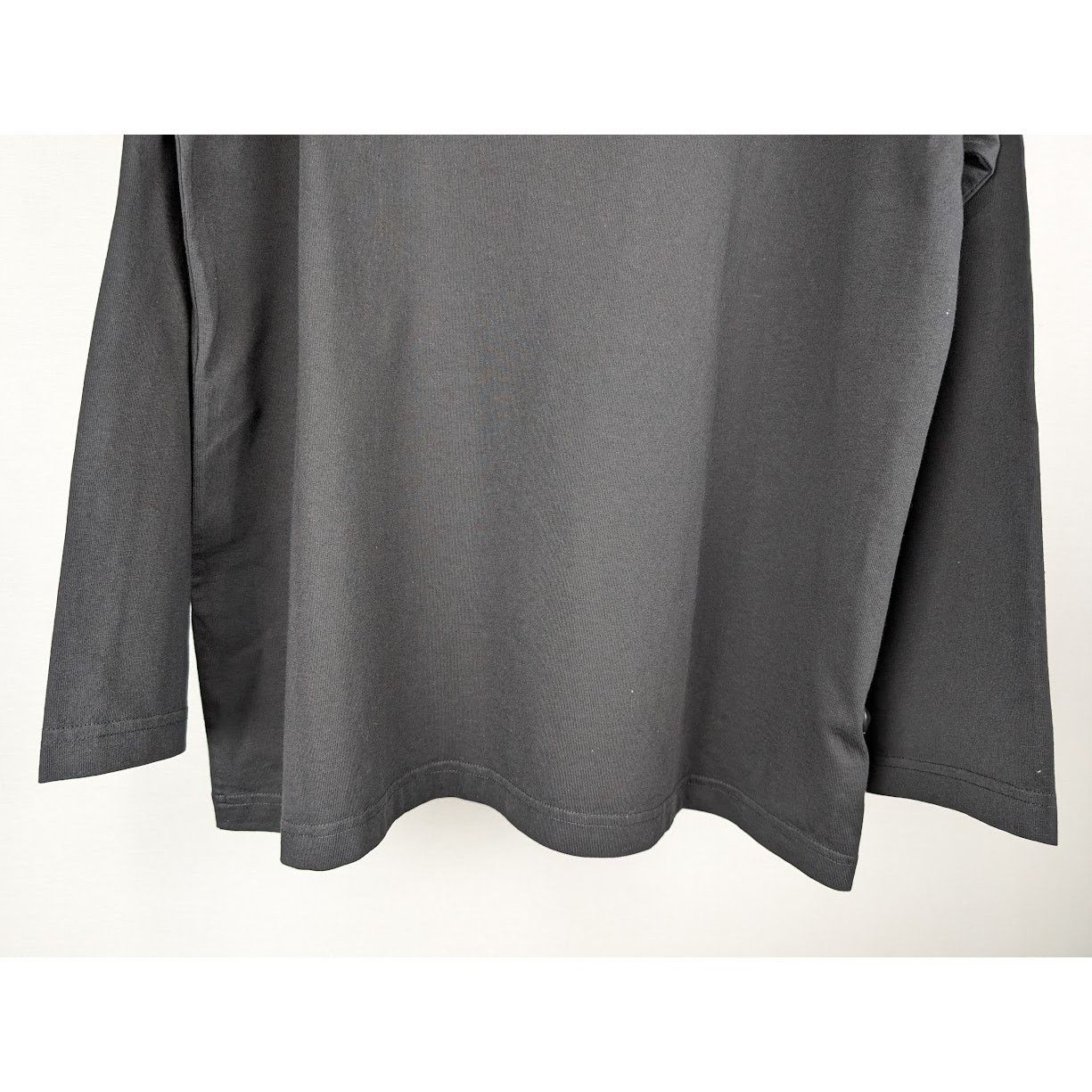 Balenciaga o1rshd1 Q:3 / Oversize Long Sleeve T-Shirt in Black Size US M / EU 48-50 / 2 - 11 Thumbnail
