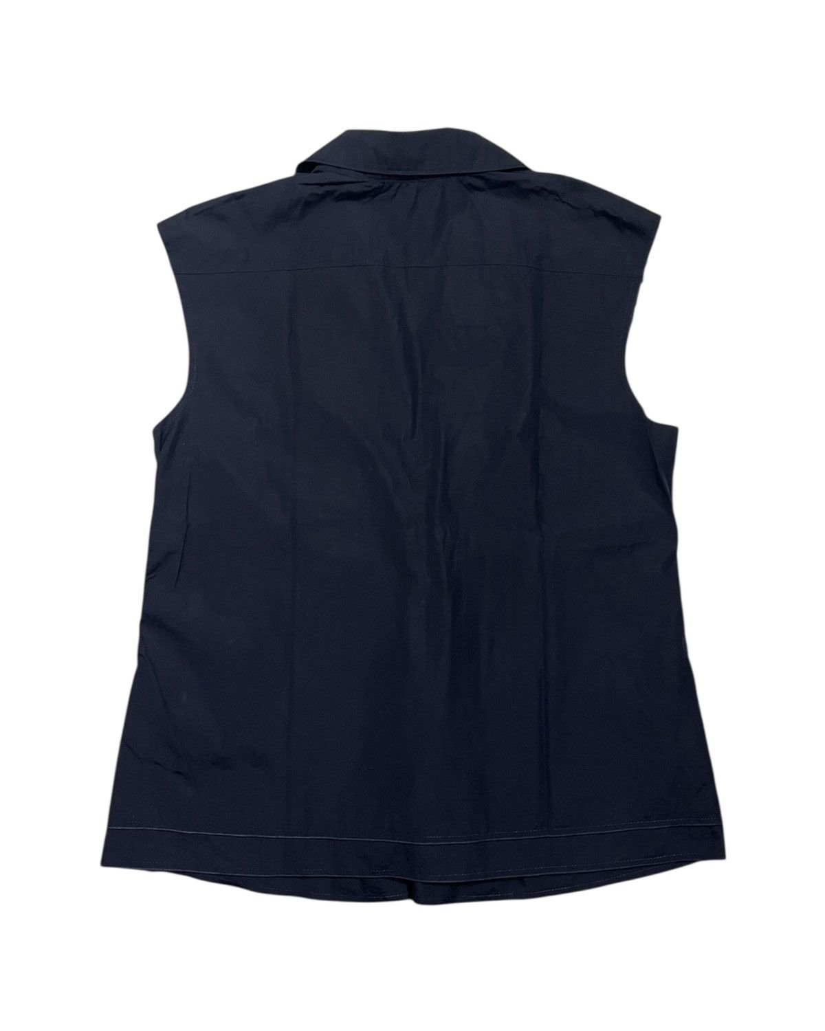 Jil Sander 2000s Pleated Sleeveless Blouse Size S / US 4 / IT 40 - 2 Thumbnail