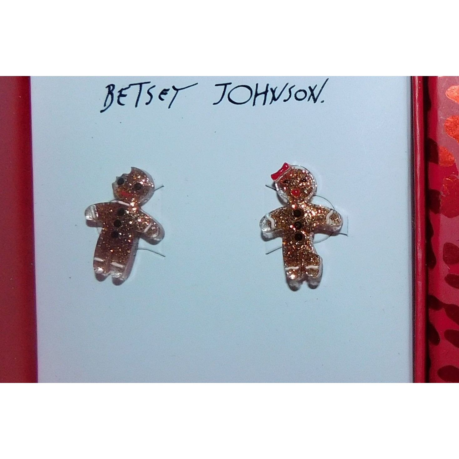 Betsey Johnson Betsey Johnson Gingerbread People Earrings Size ONE SIZE - 7 Thumbnail