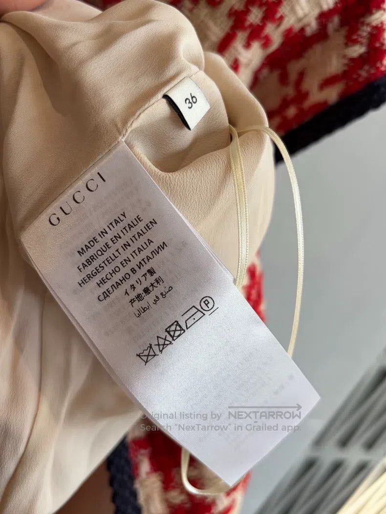 Gucci Gucci Red checkered loose dress Size XS / US 0-2 / IT 36-38 - 6 Thumbnail