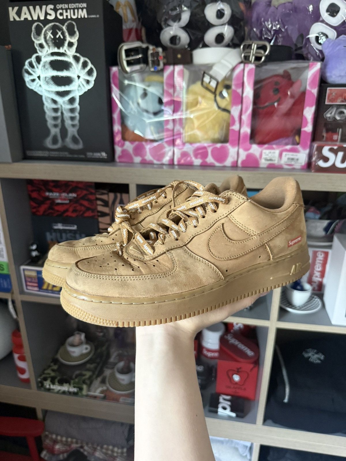 Nike × Supreme Supreme Nike AF1 Wheat Sneakers Size US 9 / EU 42 - 1 Thumbnail