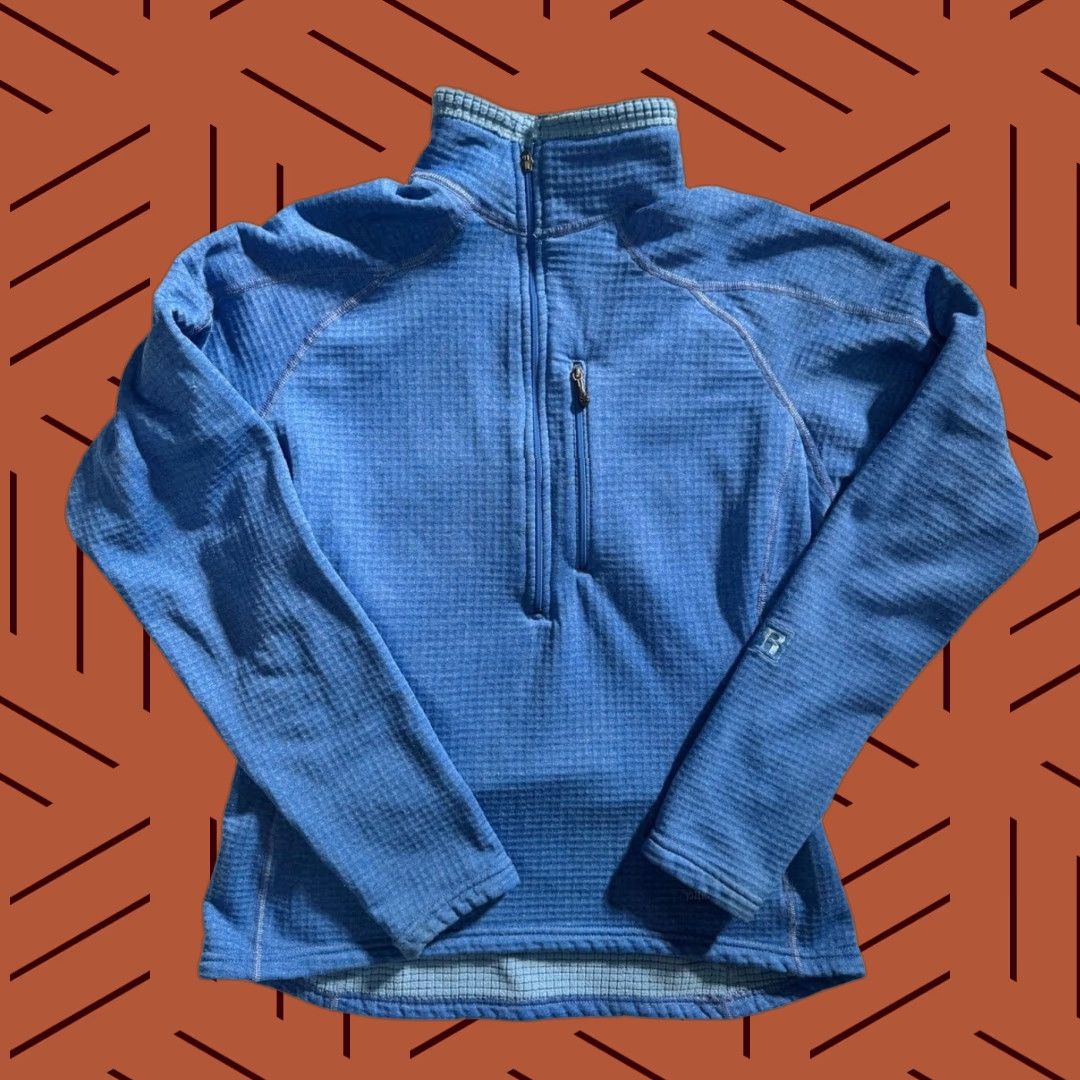 Patagonia Patagonia Women’s S R1 Regulator Waffle Flash 1/2 Zip Fleece Pullover Midlayer Blue Size S / US 4 / IT 40 - 1 Thumbnail