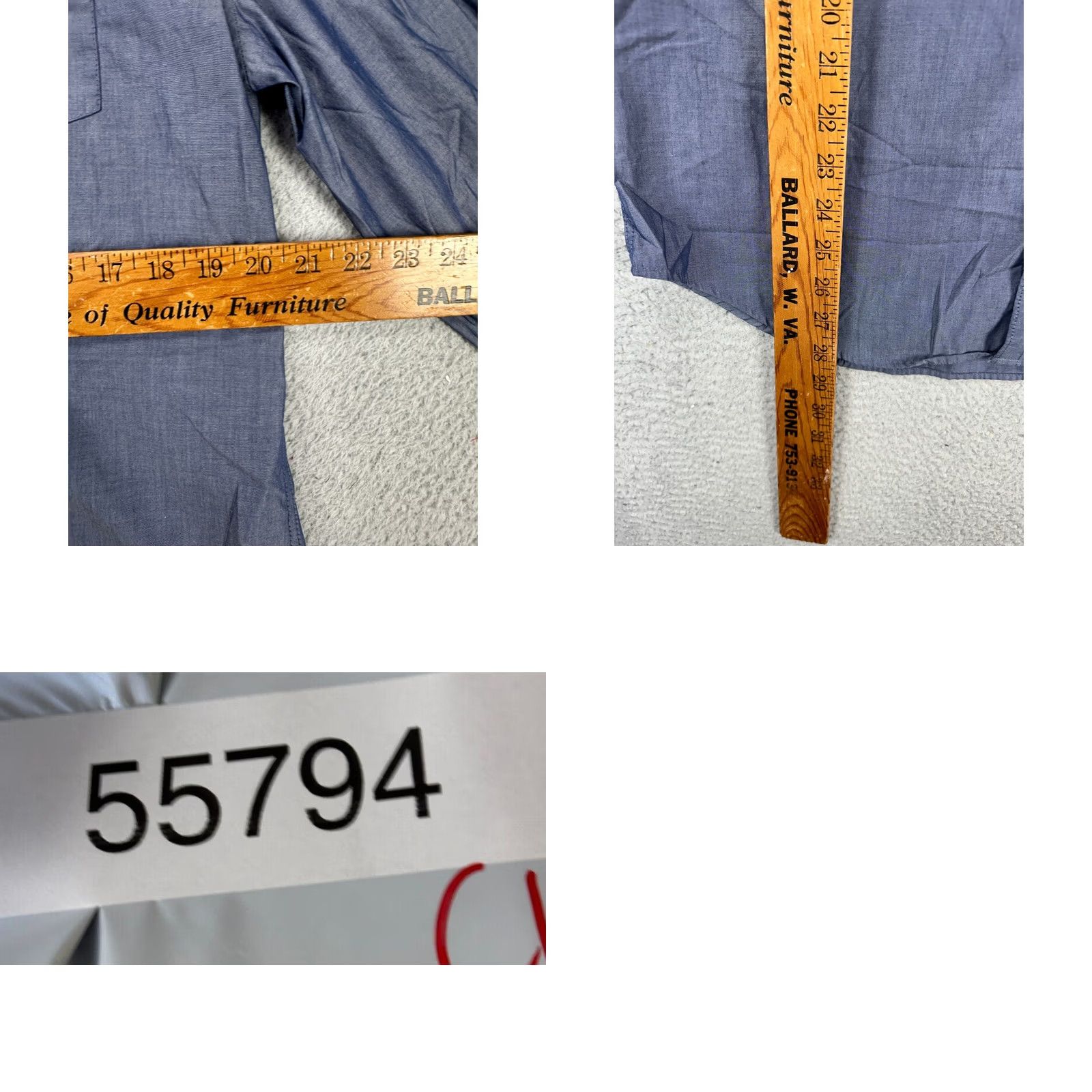 Calvin Klein Calvin Klein Button-Up Shirt Mens Large Blue 100% Cotton Slim Fit Flap Pocket Button Up Short Sleeves? Size US L / EU 52-54 / 3 - 8 Thumbnail