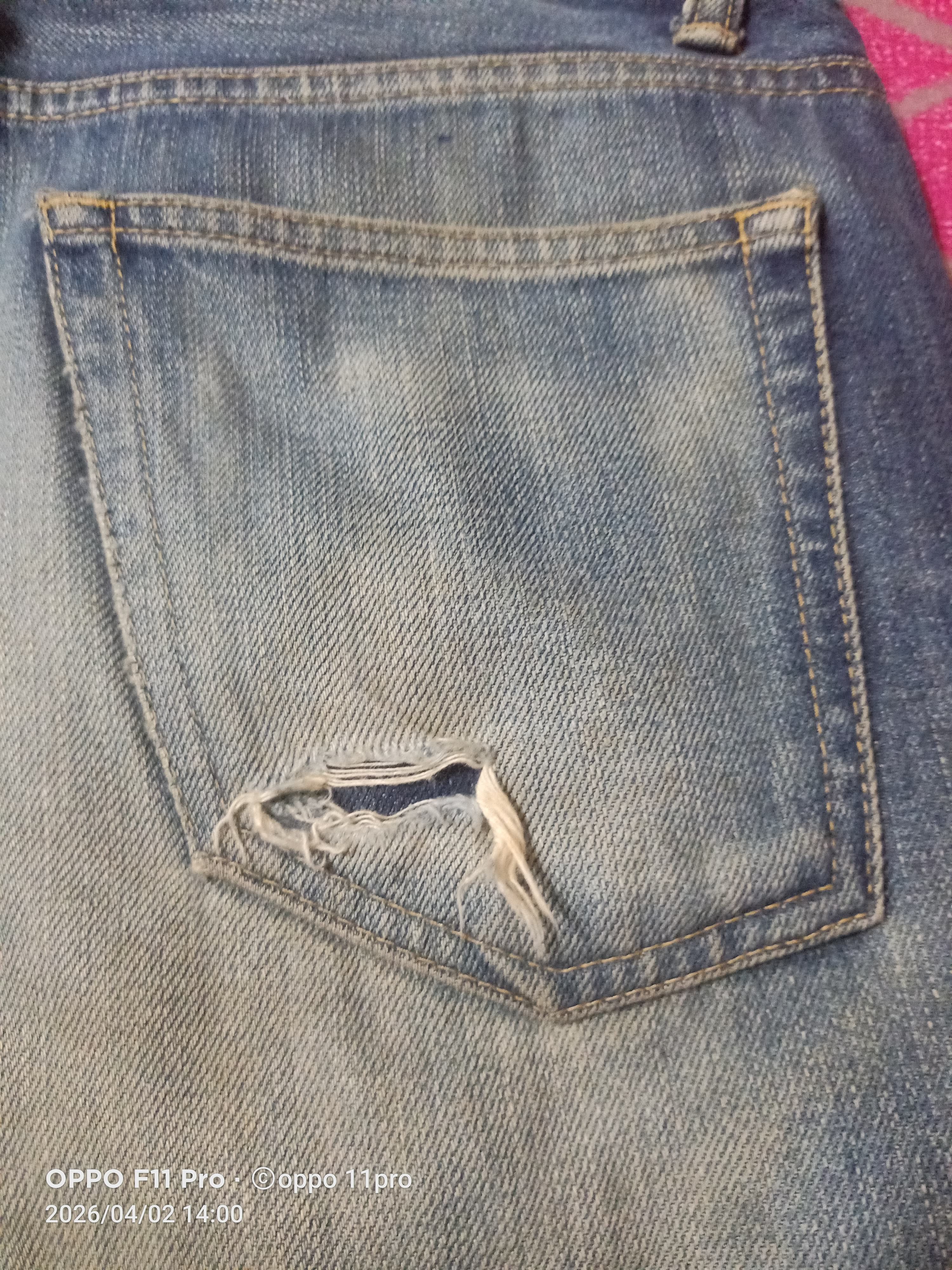 Takeo Kikuchi 💥Takoe Kikuchi Redselved Denim Distressdeni 💥 Size US 35 - 10 Thumbnail