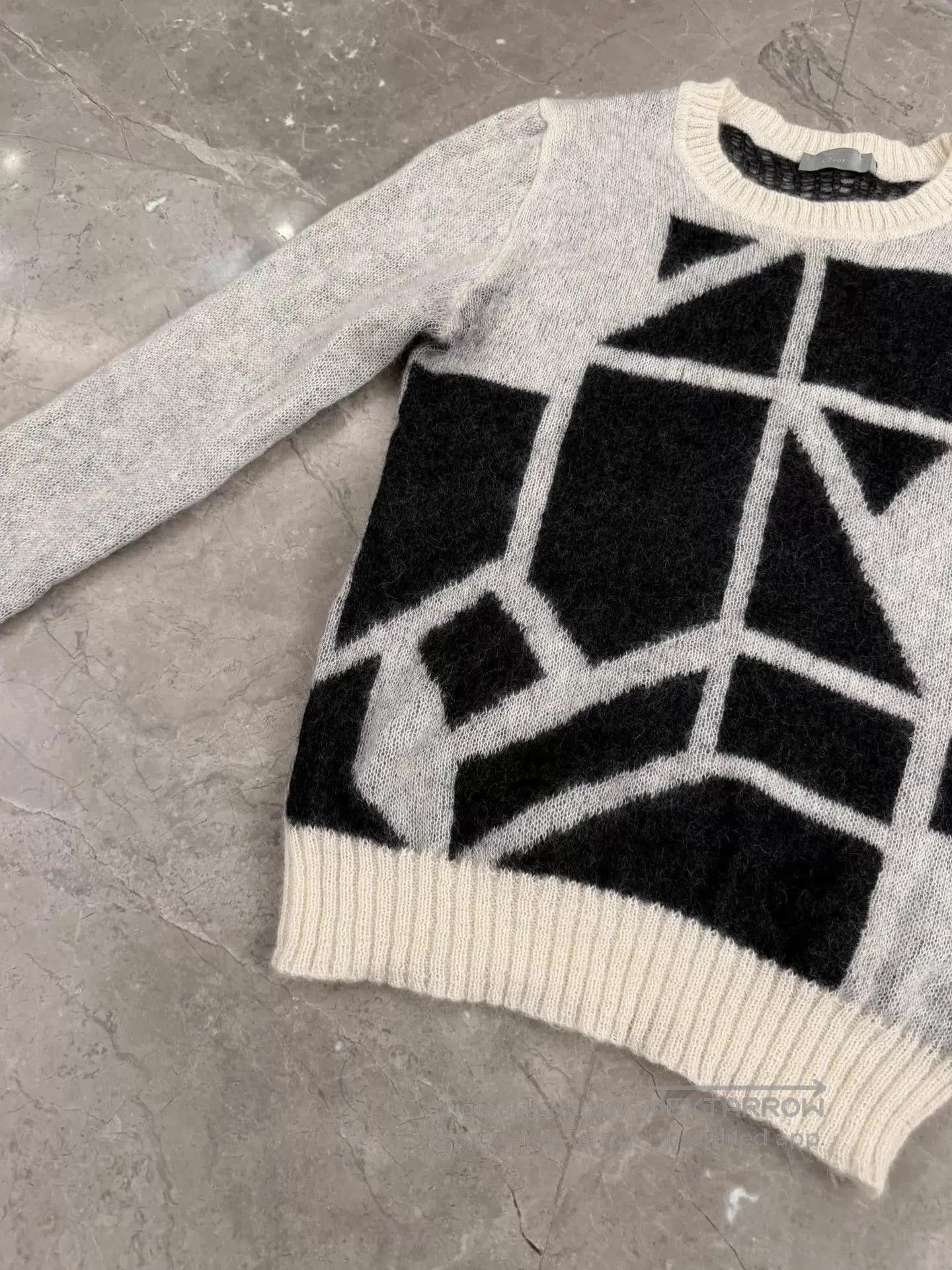 Dior Geometric Pattern Long Sleeve Sweater. Size US S / EU 44-46 / 1 - 2 Thumbnail