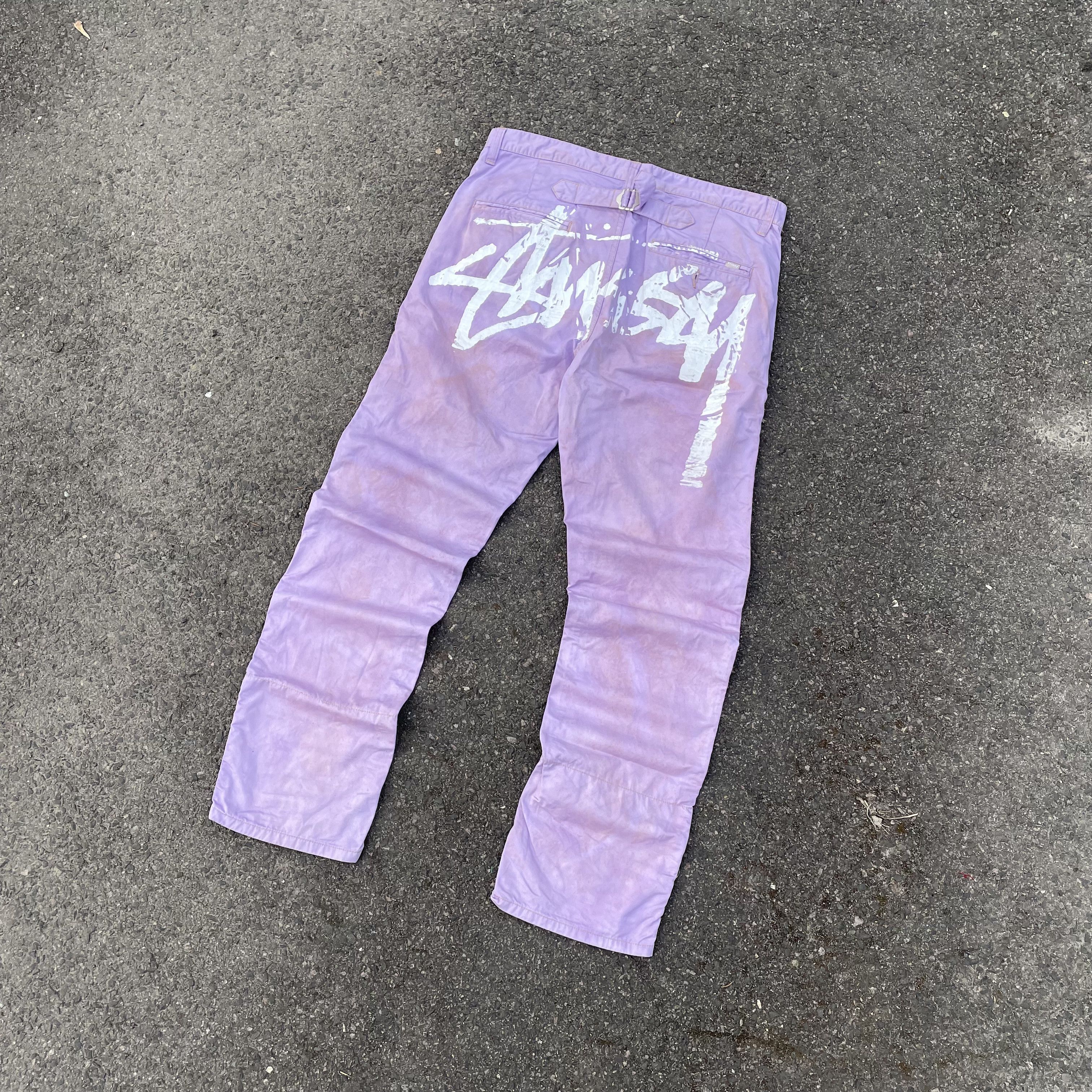 Stussy Custom Stussy Pants – Unique Artistic Finish alt rare y2k Size US 31 - 2 Thumbnail